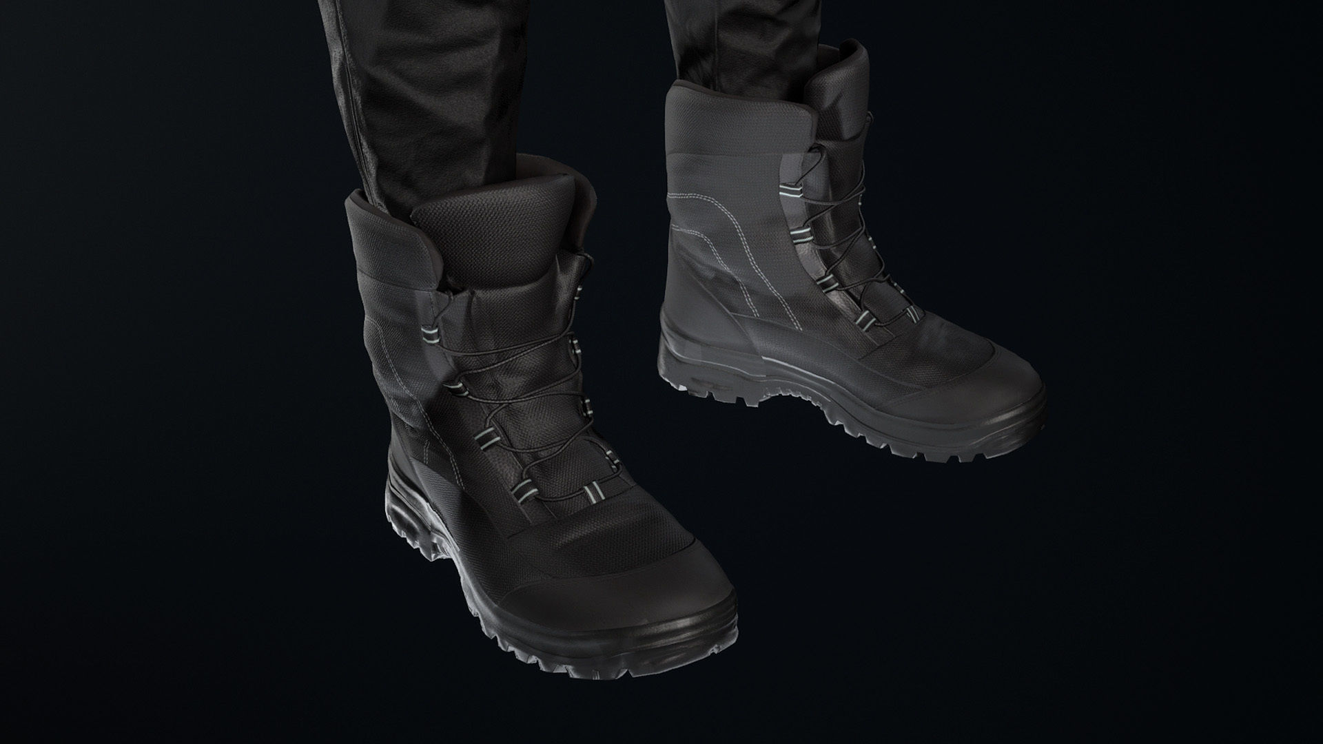 Woman Backpacker - Modular - Rigged Low-poly 3D model_17