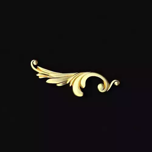 Corner decor ornament for furniture Free 3D model