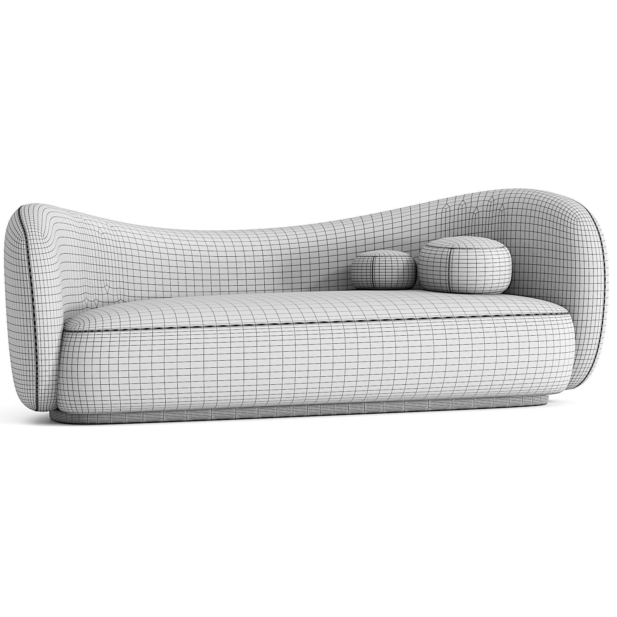 Diane sofa  3D model_4