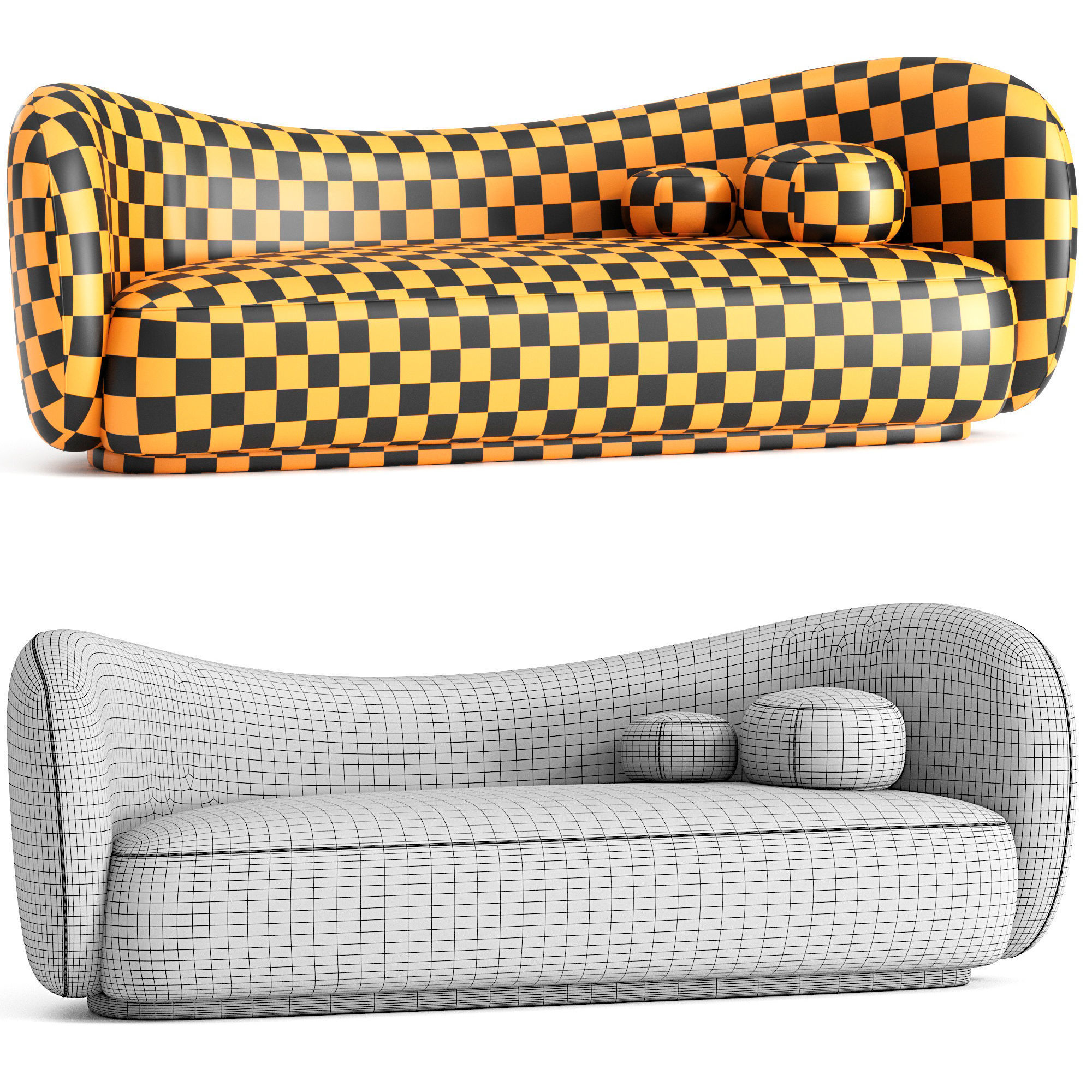 Diane sofa  3D model_5