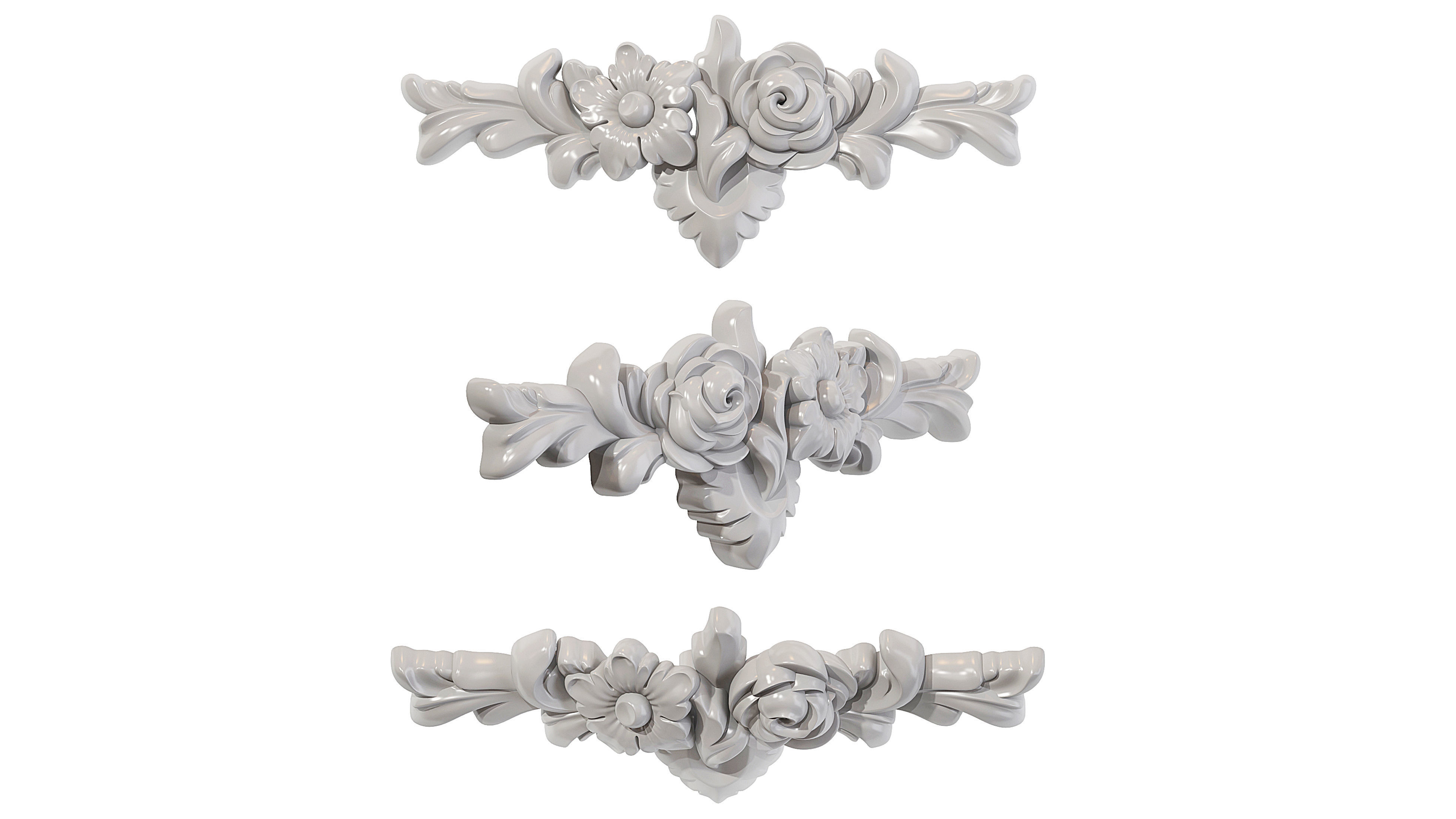 Classic carved 226 3D model_5