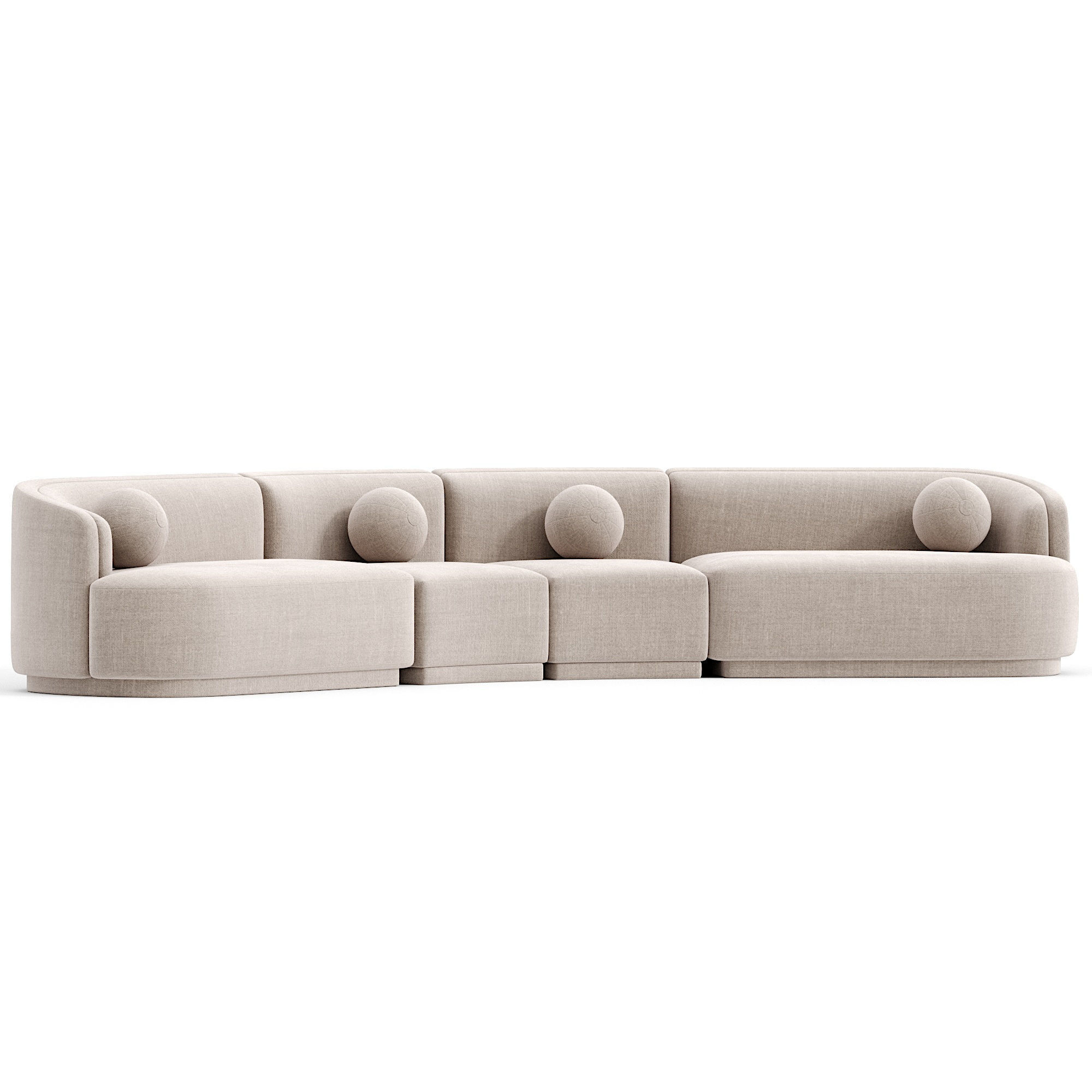 Swoosh Modular sofa  3D model_2