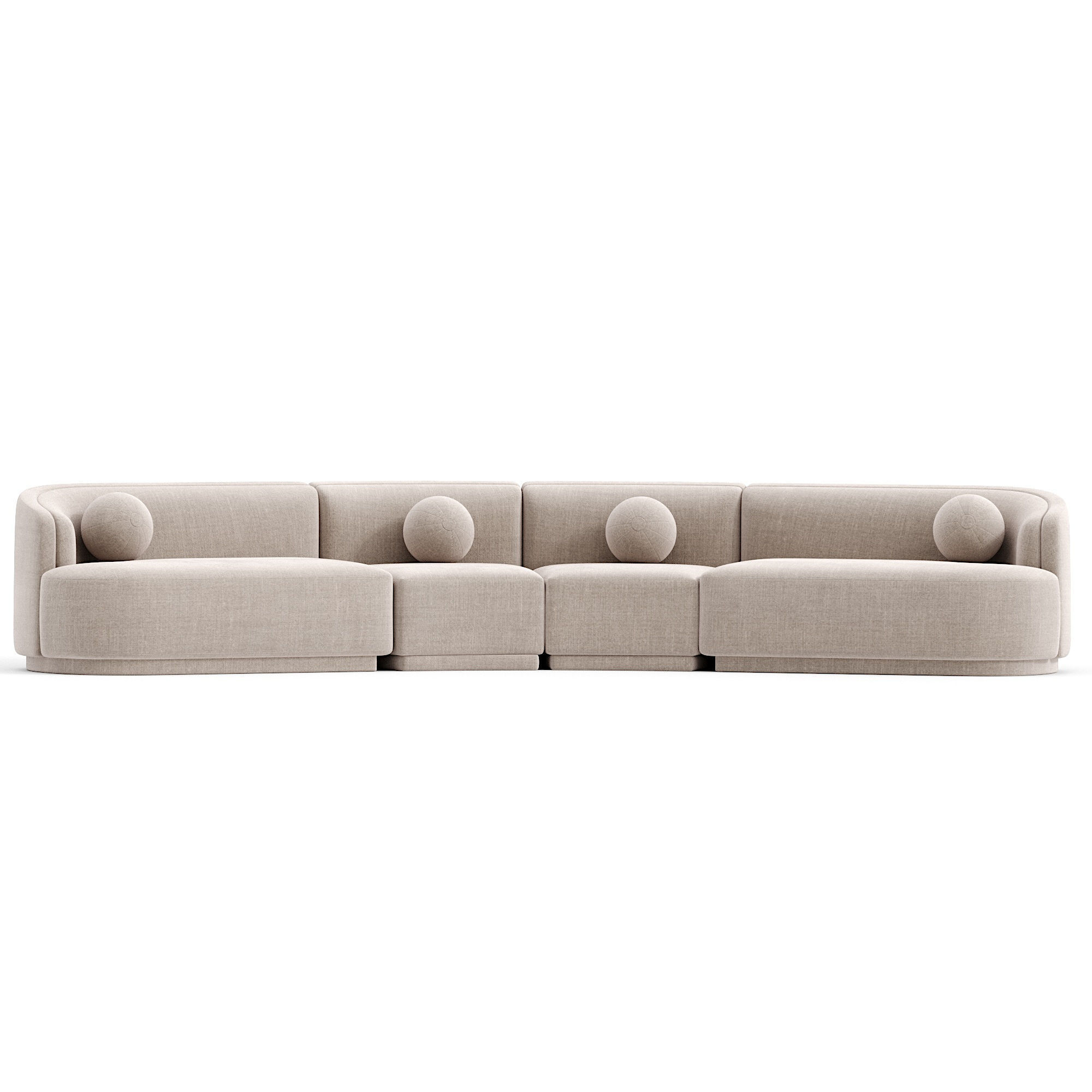 Swoosh Modular sofa  3D model_3