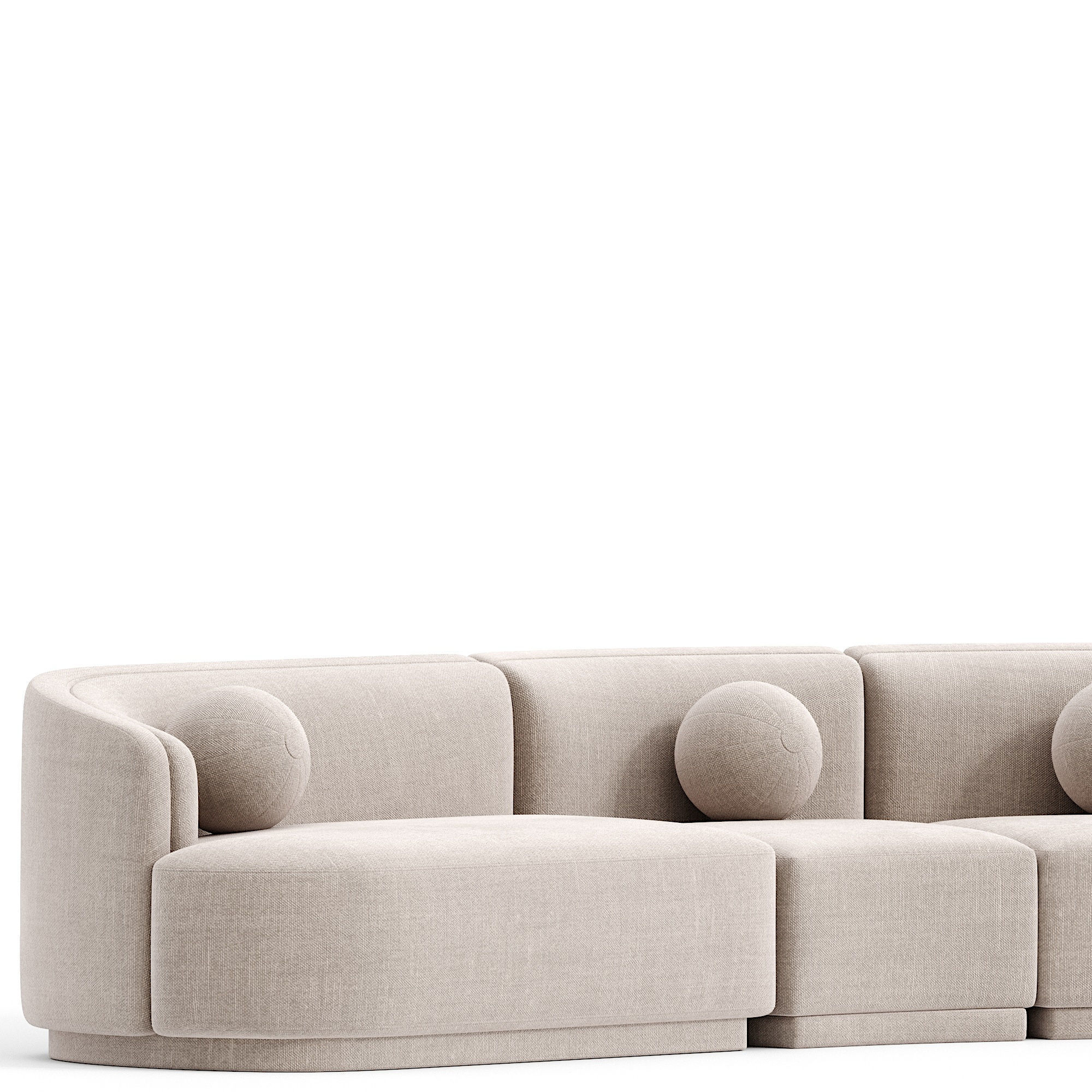 Swoosh Modular sofa  3D model_4