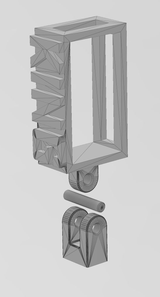 King bail link 3D print model_13