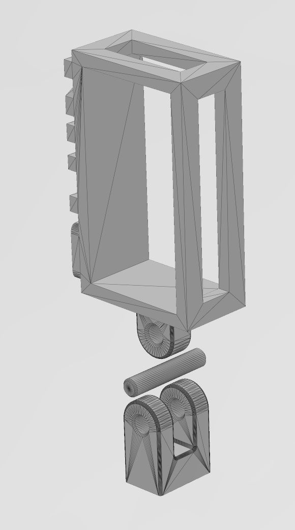 King bail link 3D print model_14