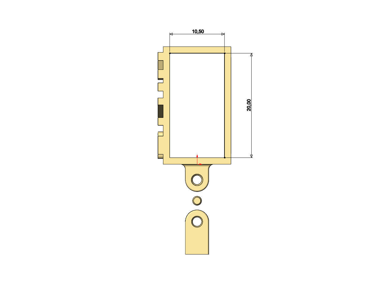 King bail link 3D print model_7