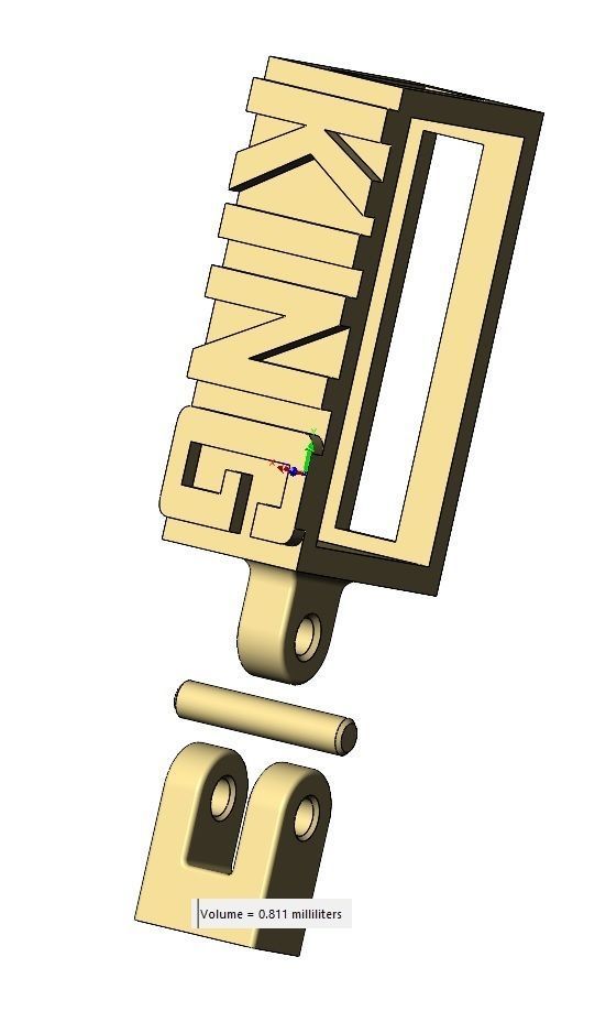 King bail link 3D print model_15