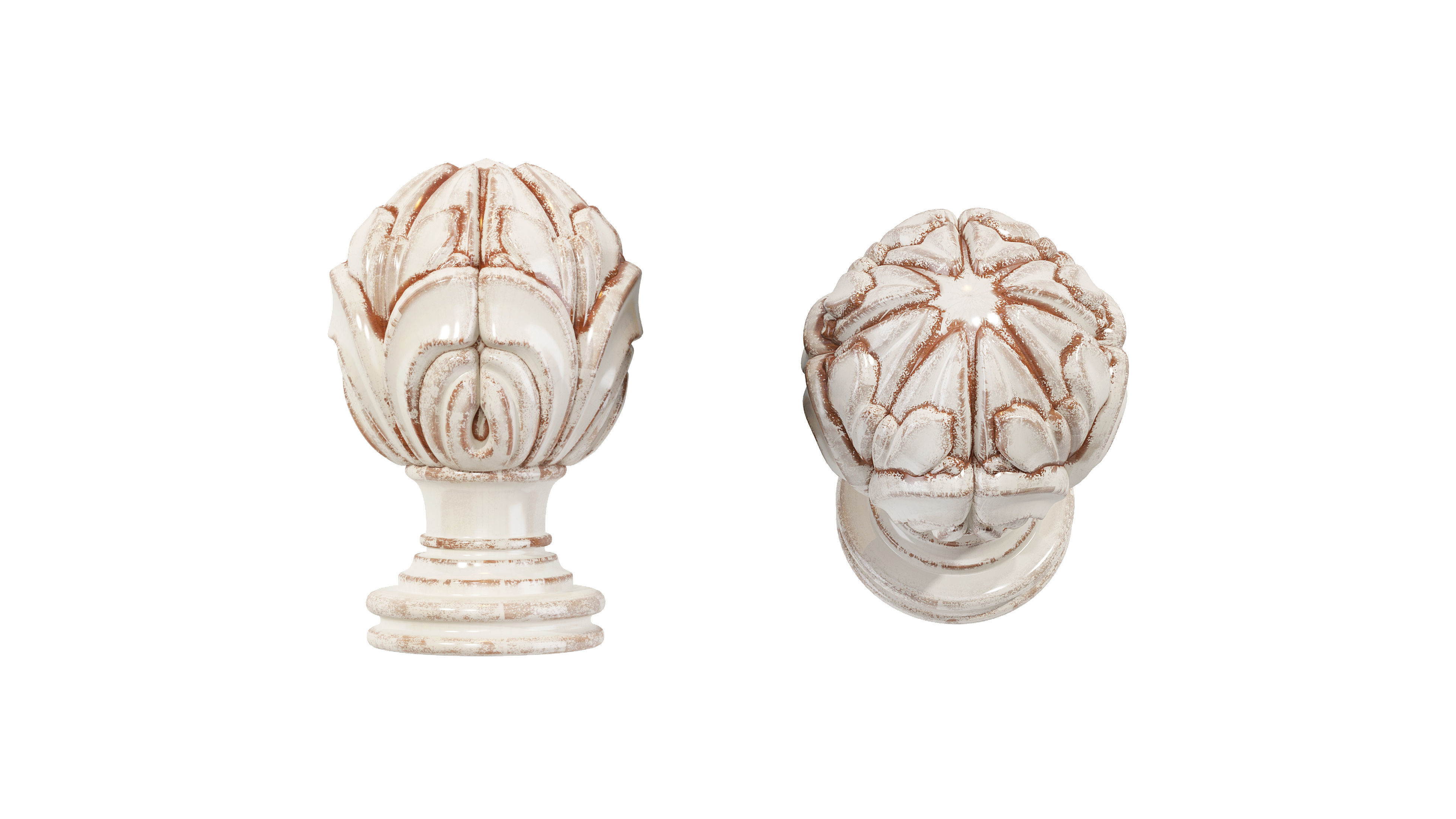 Classic carved 228 3D model_3