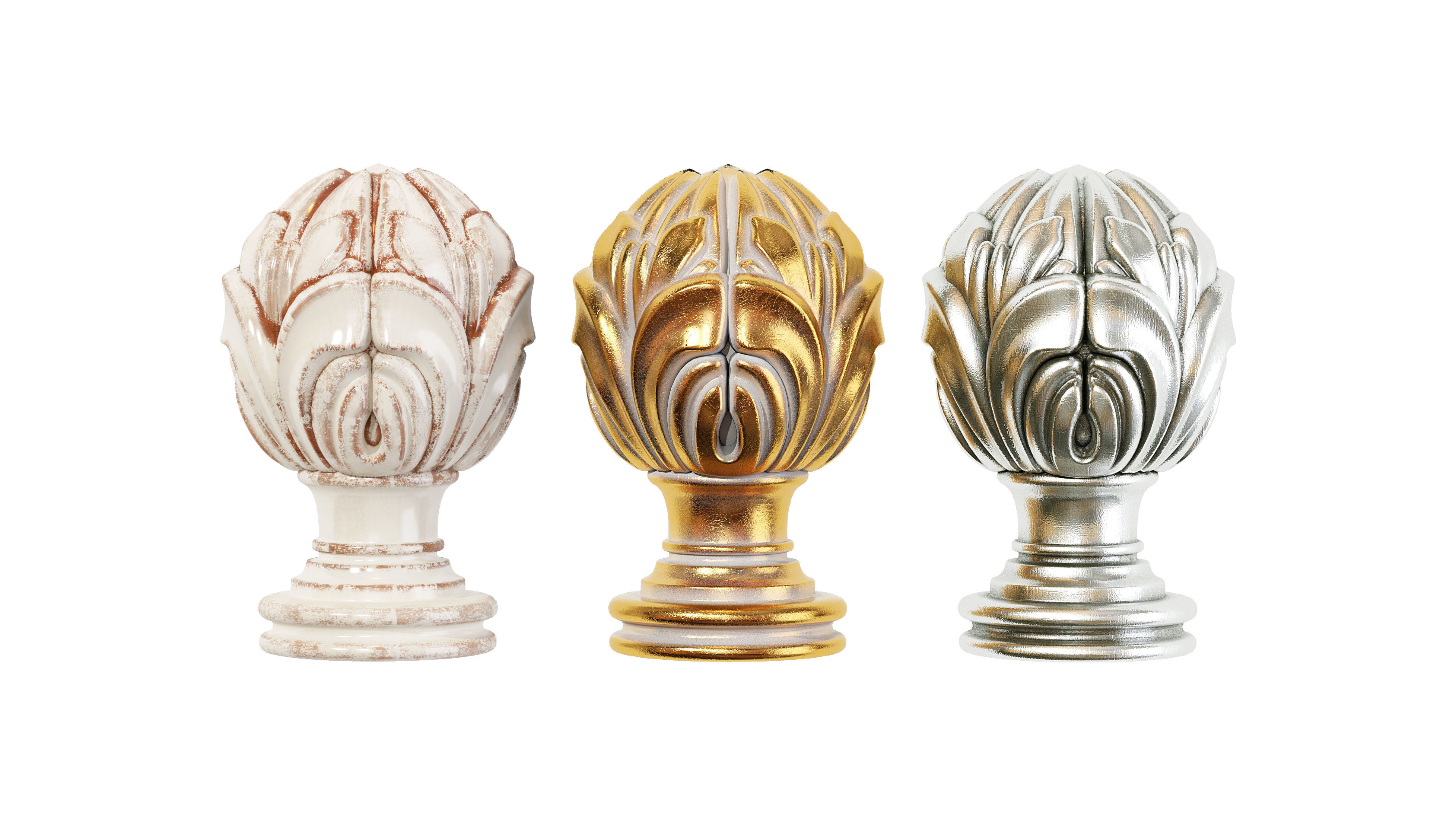 Classic carved 228 3D model_4