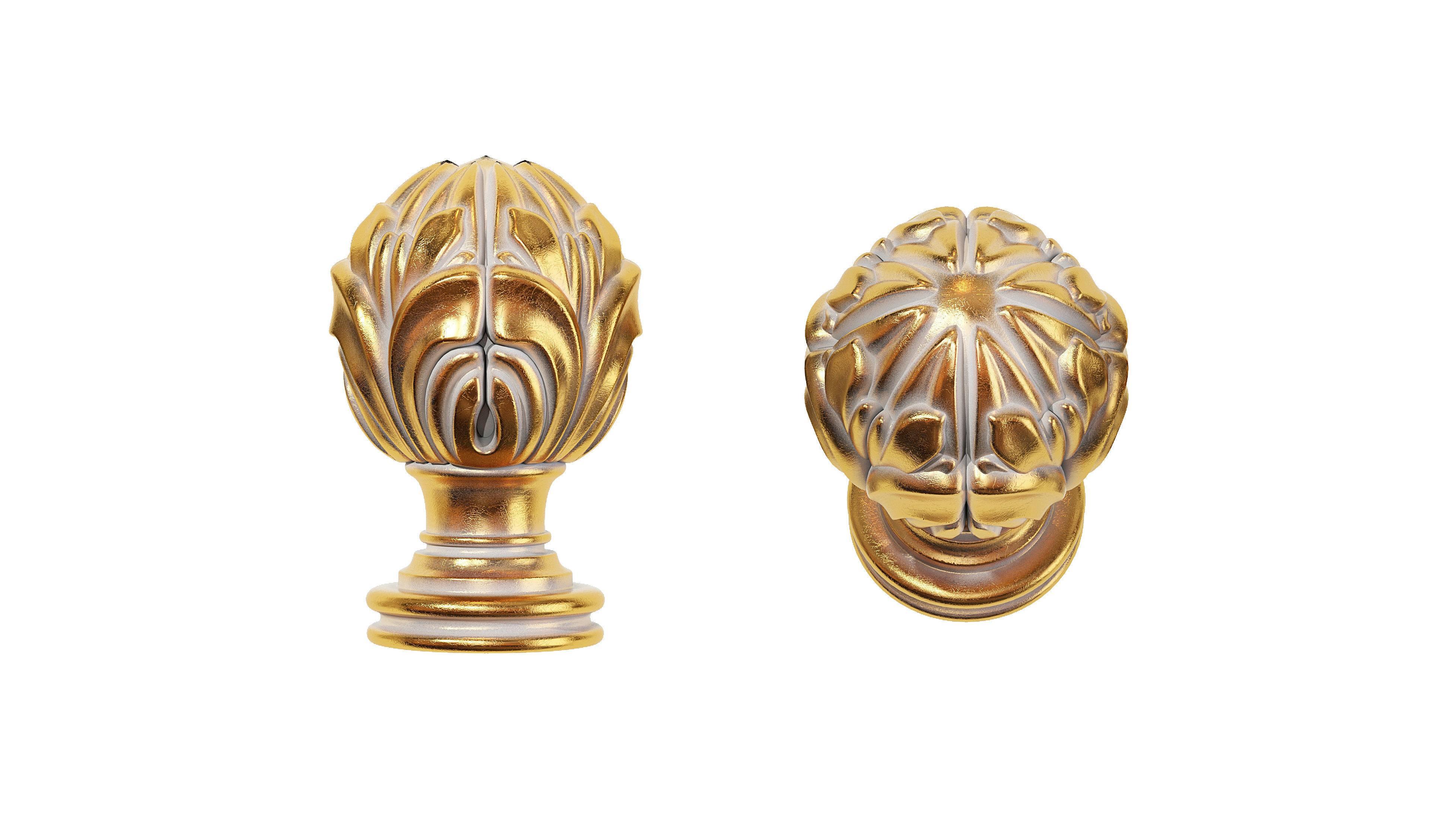 Classic carved 228 3D model_1