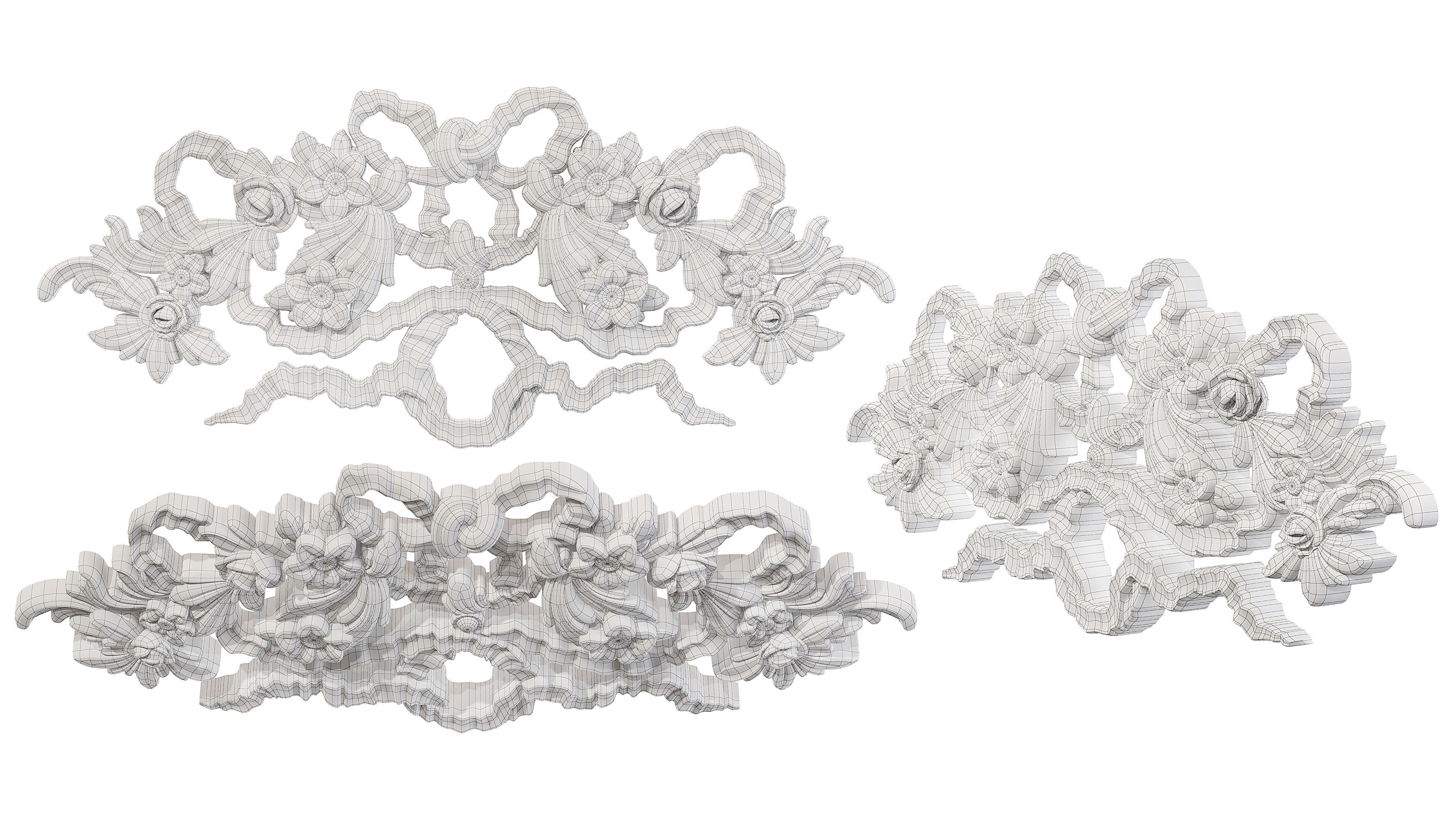 Classic carved 229 3D model_5