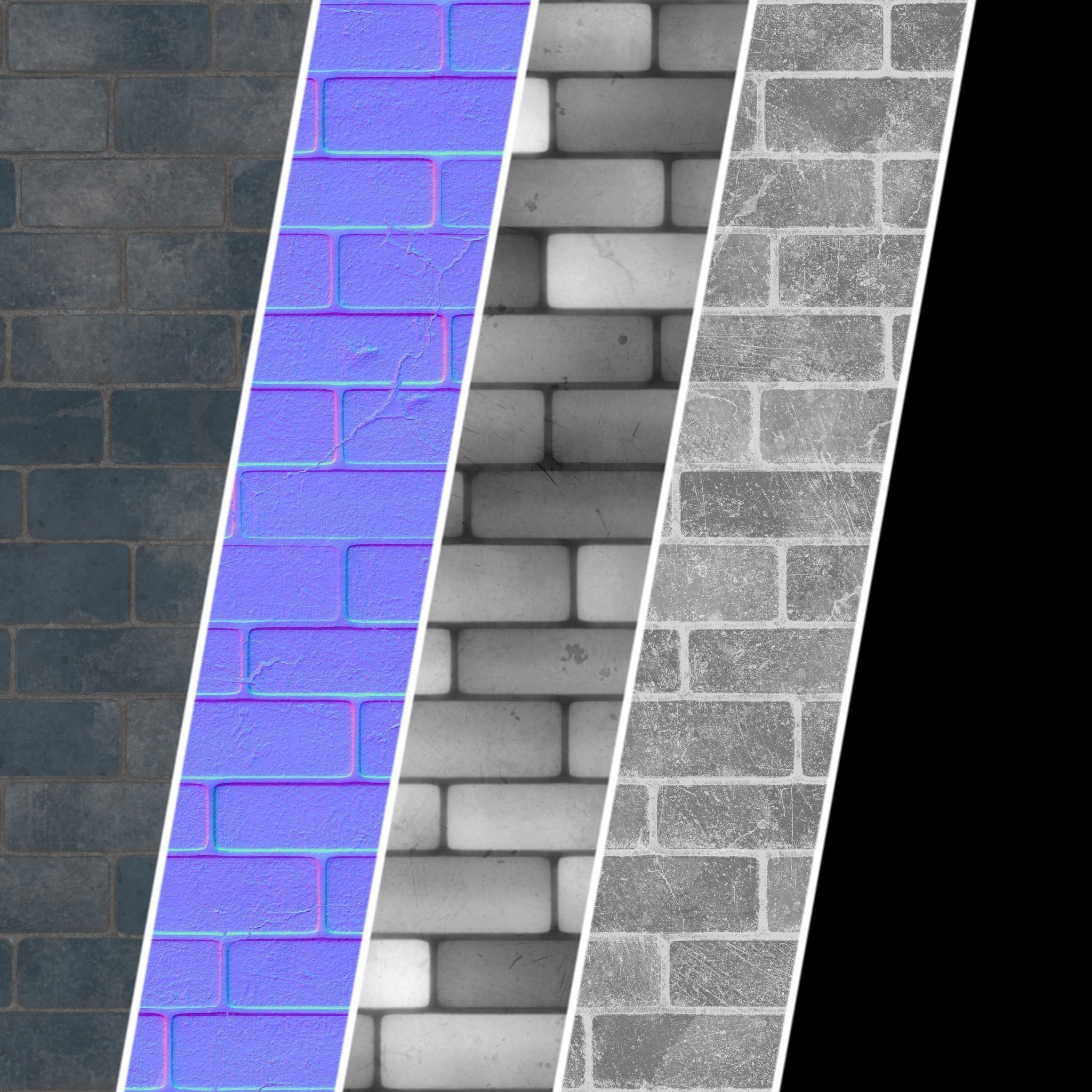 Stone Wall Materials 65- Decorative Stone Sbsar Pbr 4k Seamless Texture_3