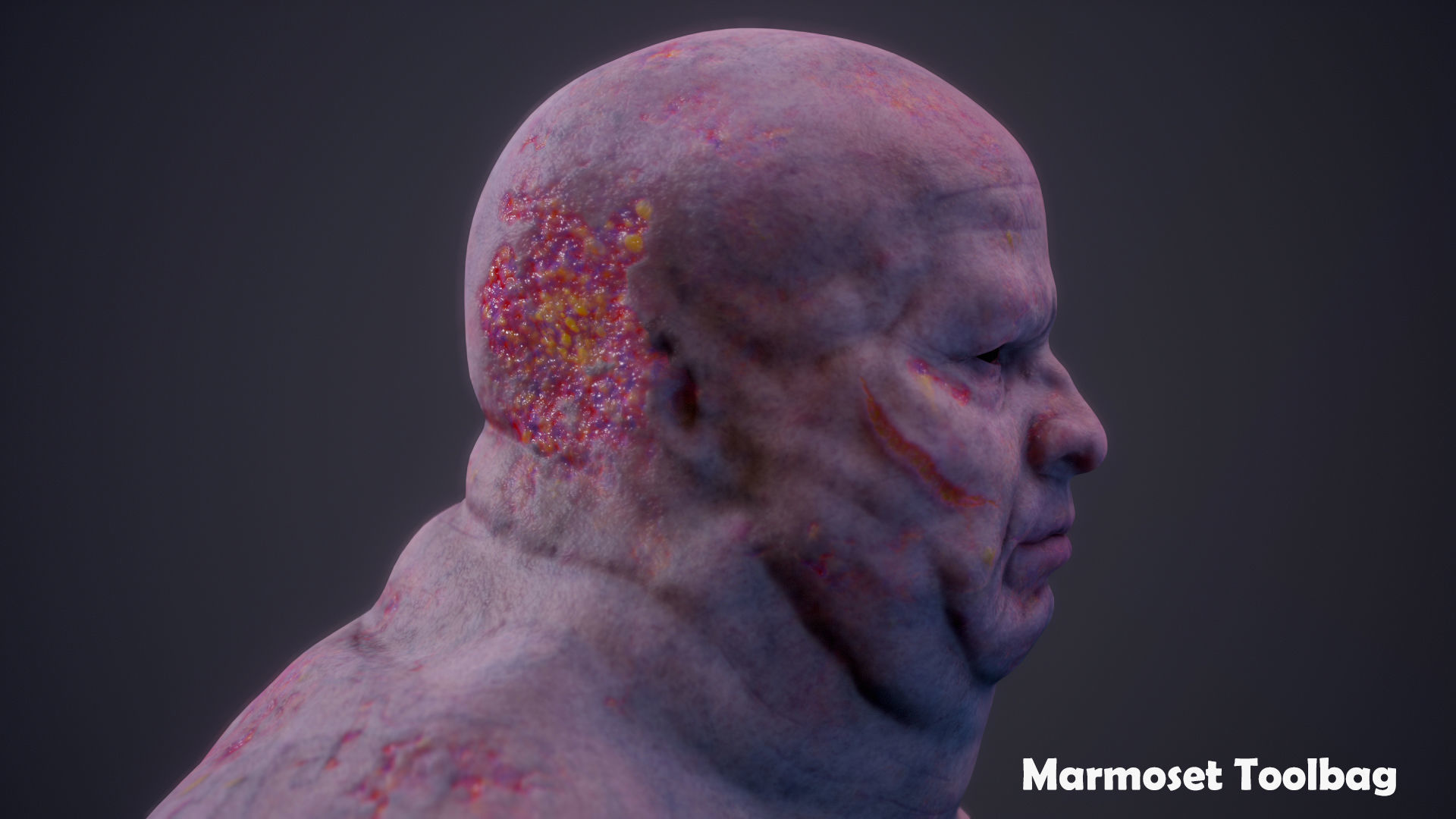 Mutant 01F   Low-poly 3D model_8