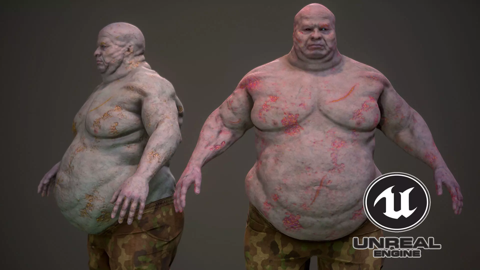 Mutant 01F   Low-poly 3D model_0