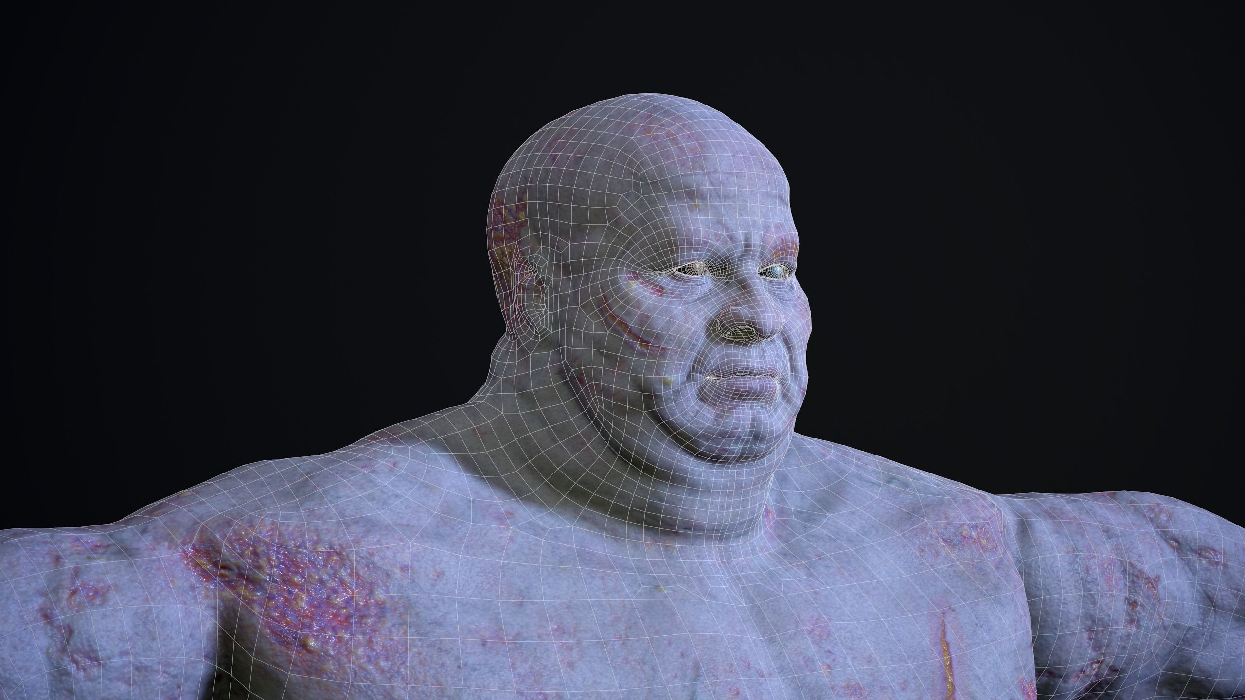 Mutant 01F   Low-poly 3D model_16