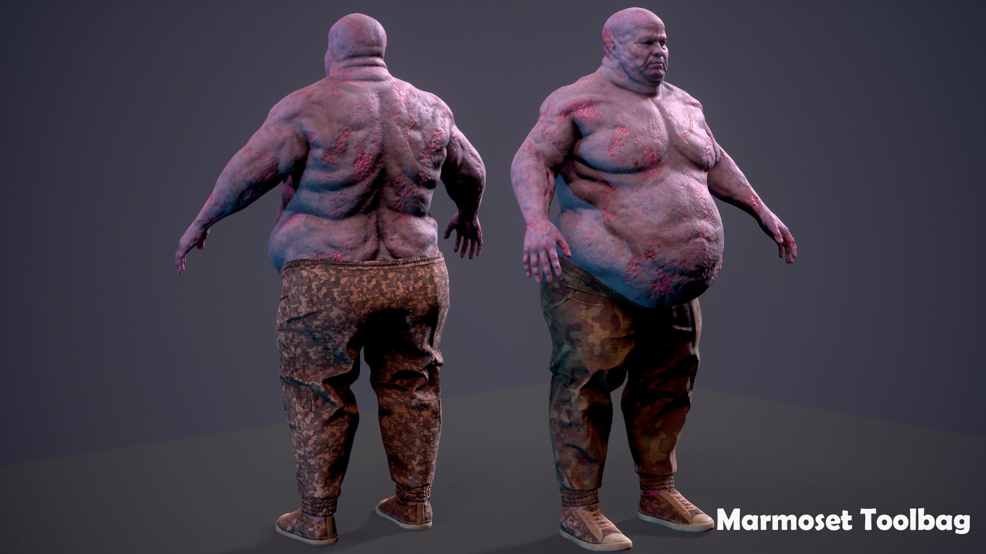 Mutant 01F   Low-poly 3D model_5