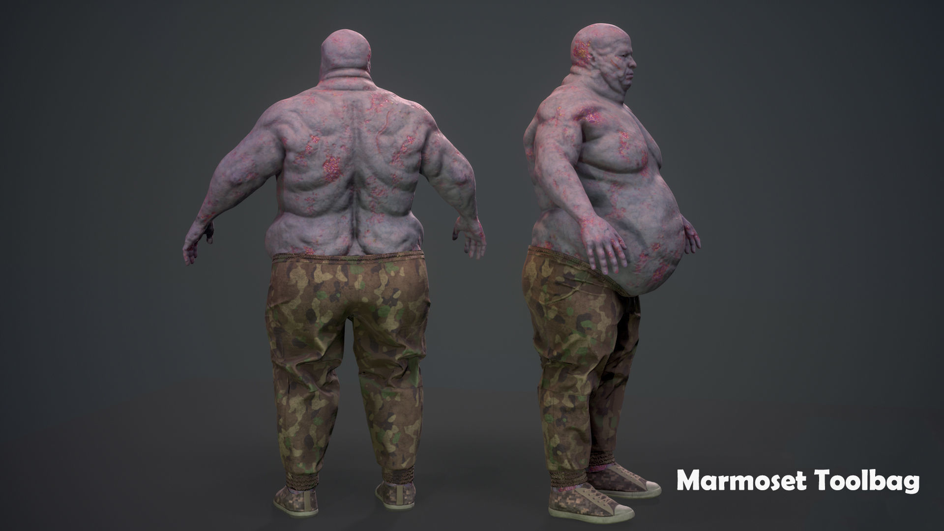 Mutant 01F   Low-poly 3D model_9