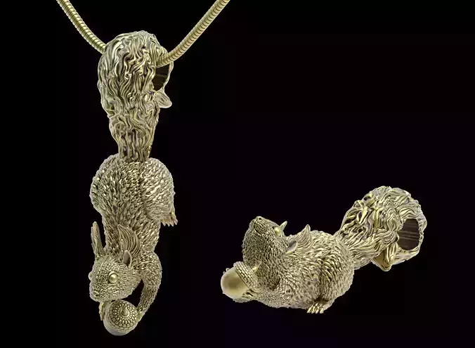 the squirrel pendant
