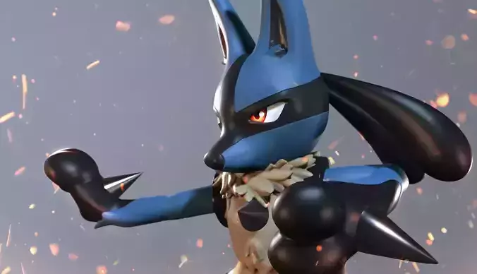 Lucario 3D model