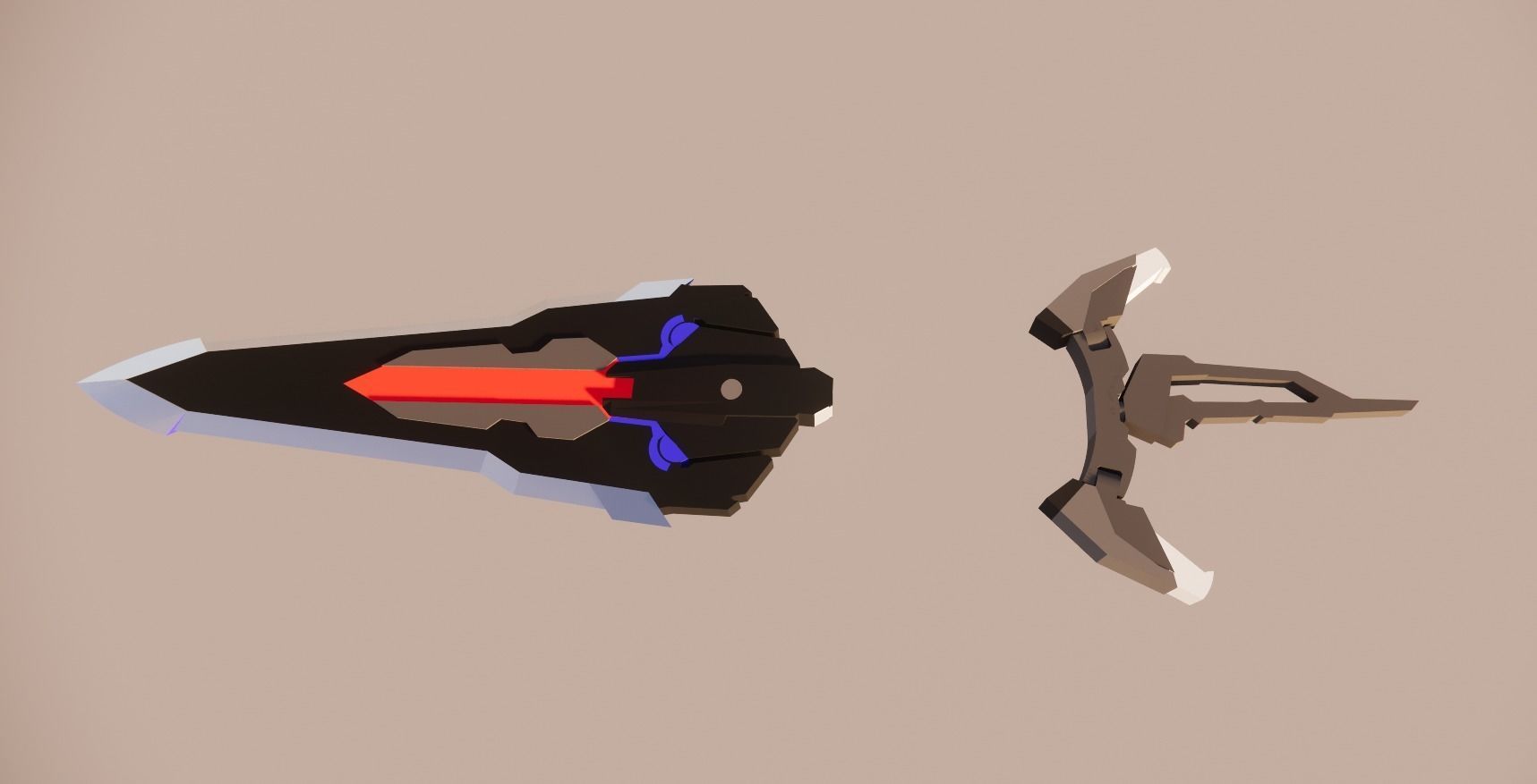 SUBARASHI GUNDAM SWORD 3D model_6