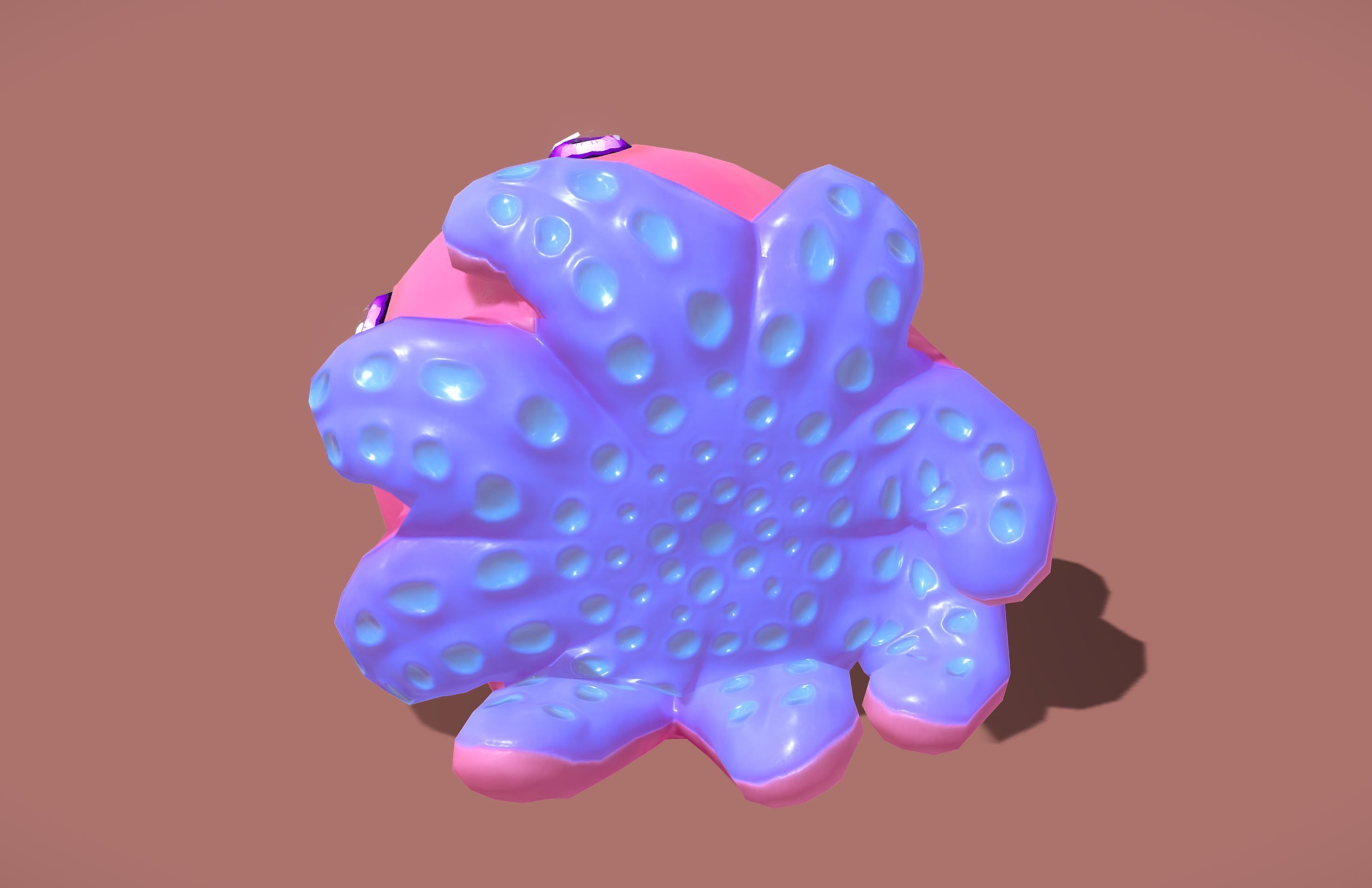 Cute Octopuss 1  - Animated Low-poly 3D model_8