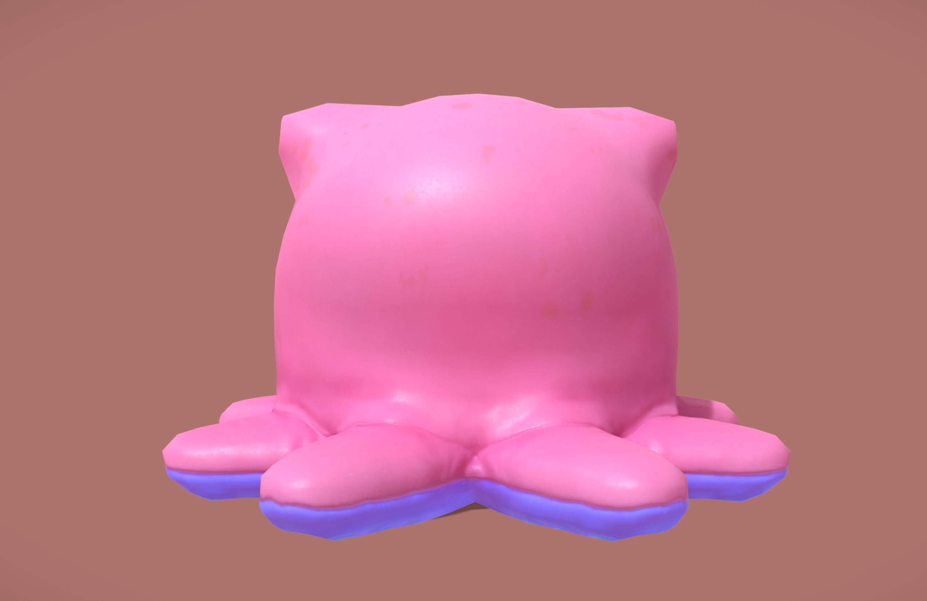 Cute Octopuss 1  - Animated Low-poly 3D model_7