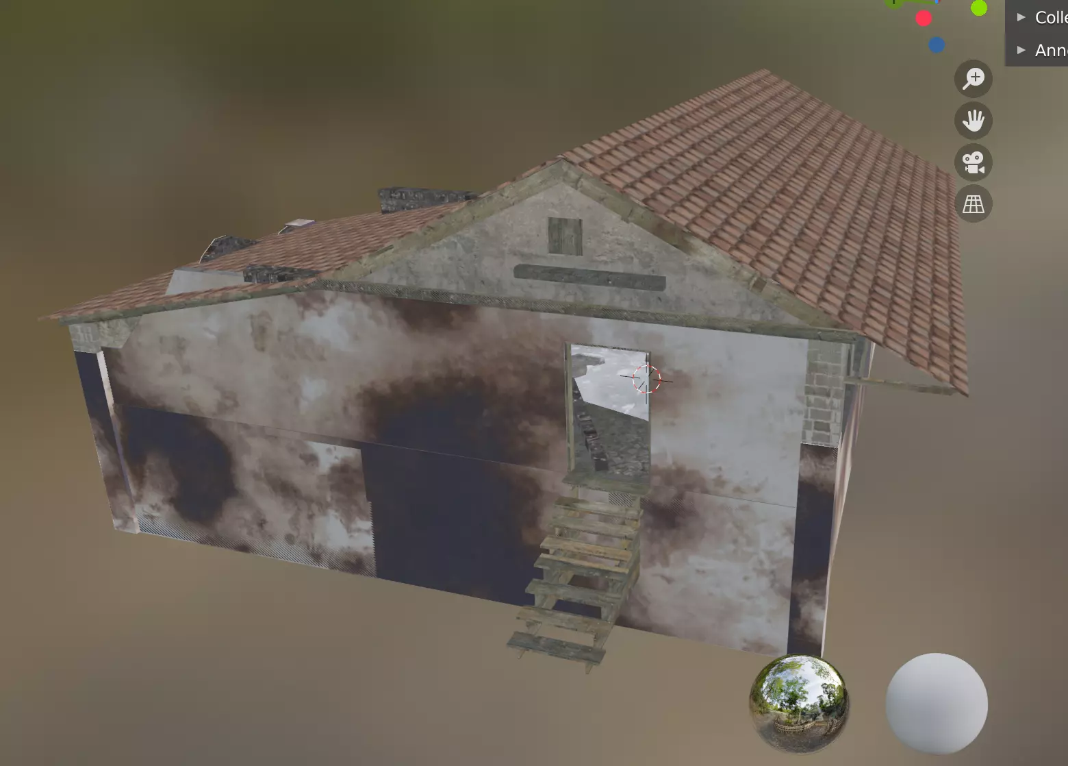 building house 21 Low-poly 3D model_0