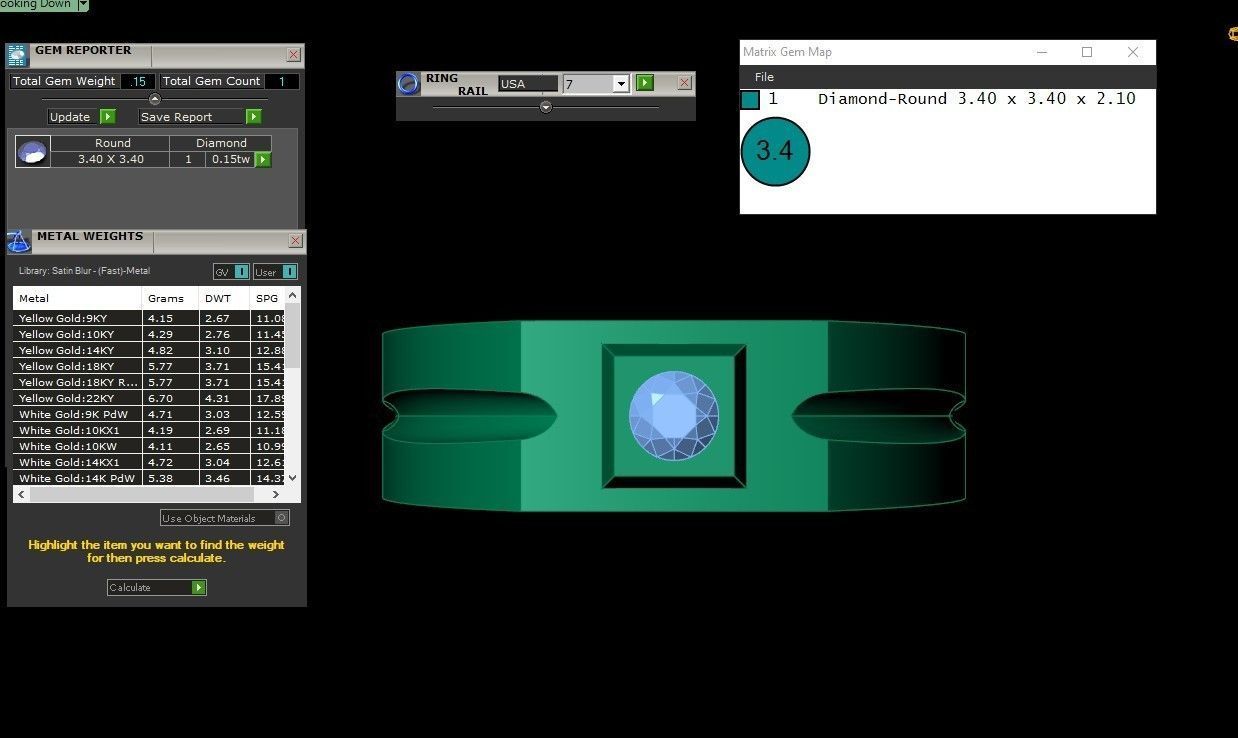 Rose Gold Men Diamond Ring 3D print model 3D print model_2