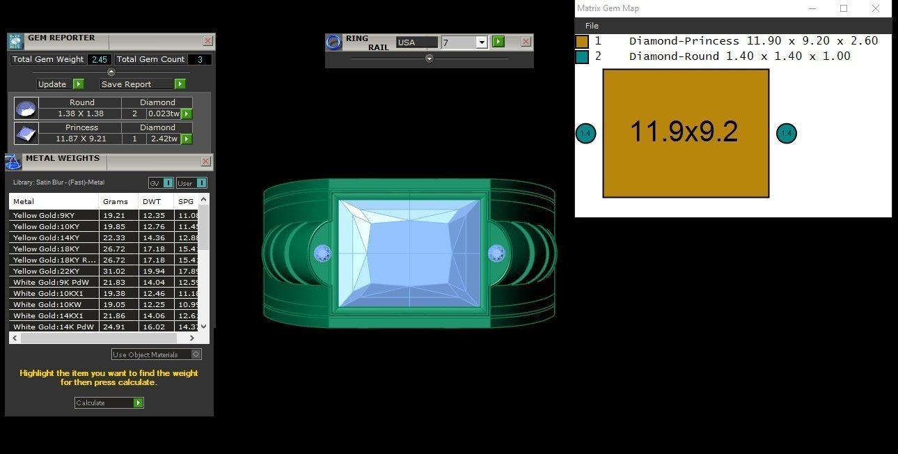 Rose Gold men Diamond Ring 3D print model 3D print model_2