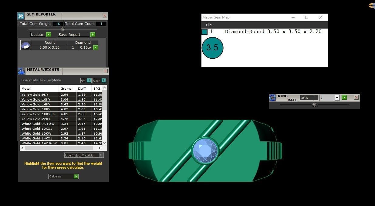 Rose Gold Men Diamond Ring 3D print model 3D print model_2