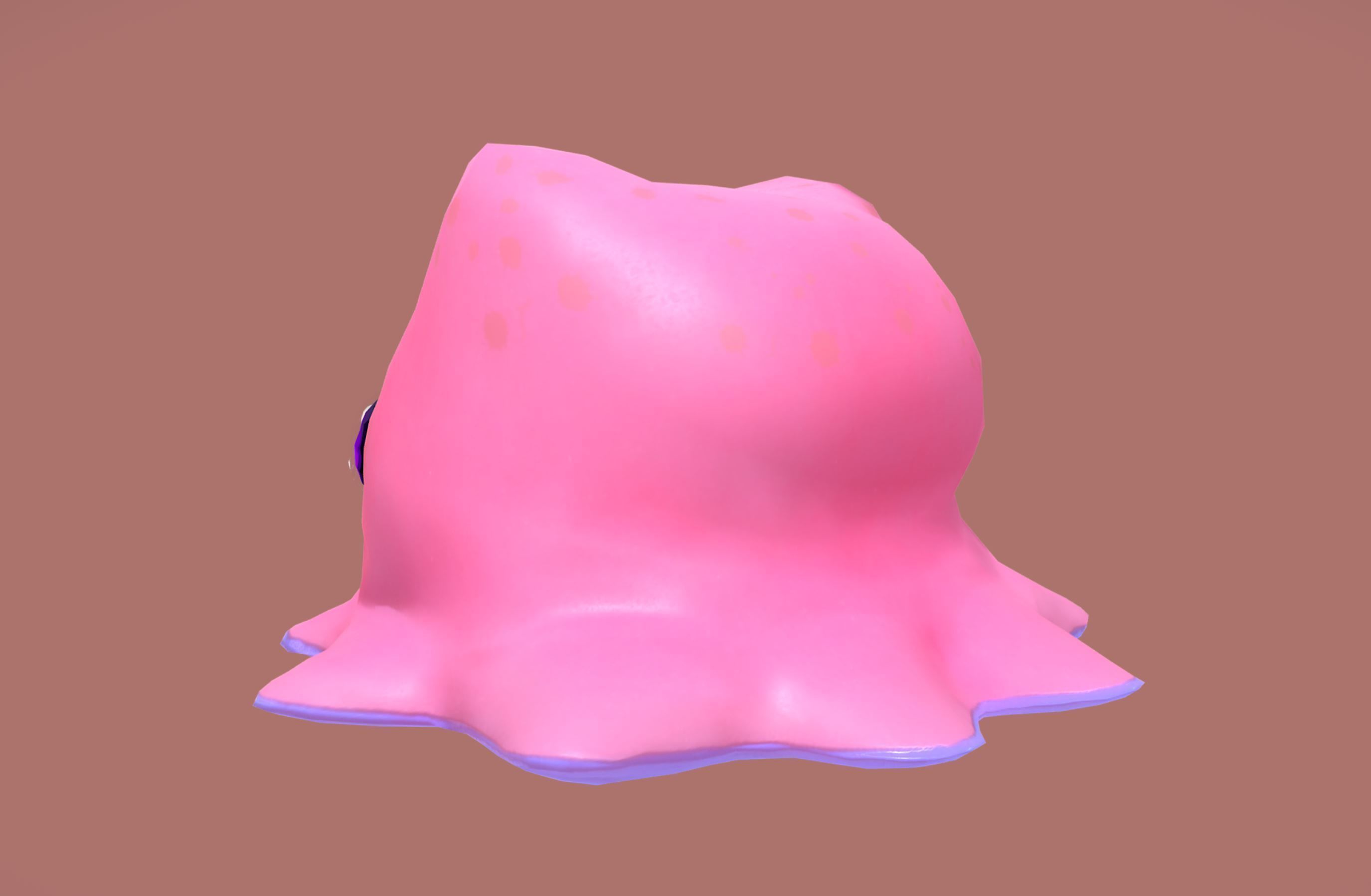 Cute Octopuss 2  - Animated Low-poly 3D model_6