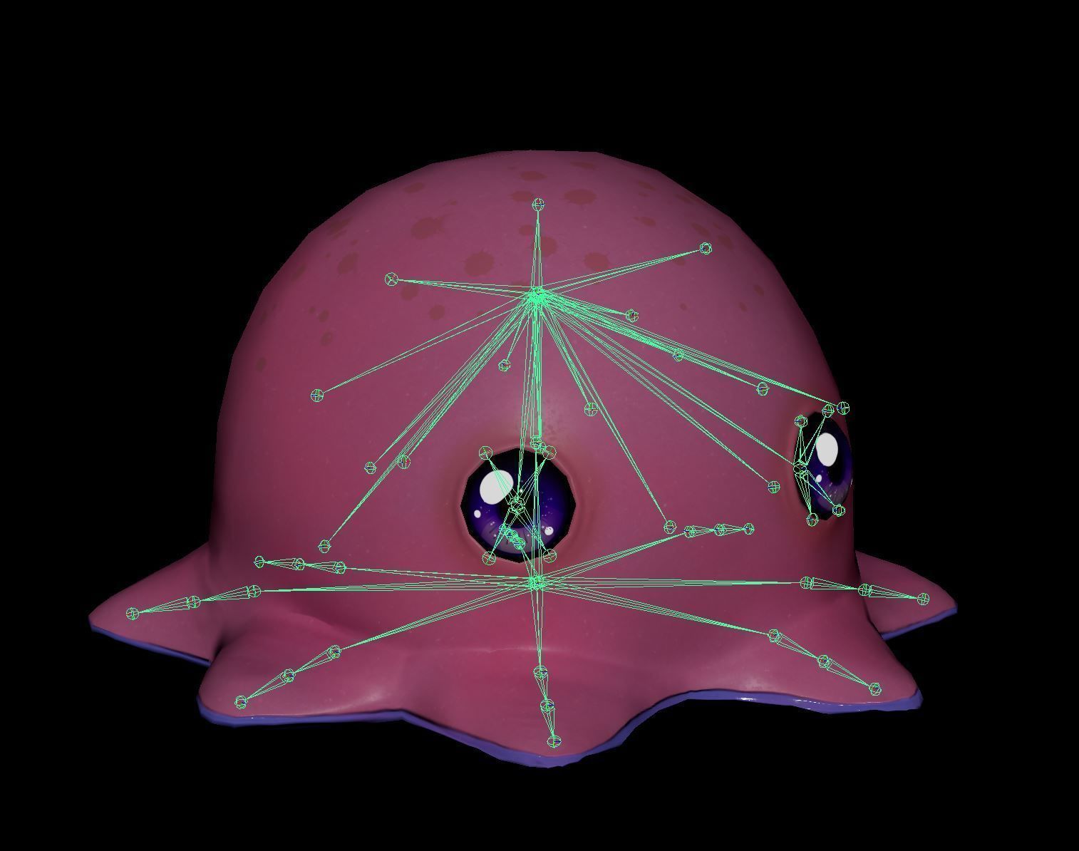 Cute Octopuss 2  - Animated Low-poly 3D model_10