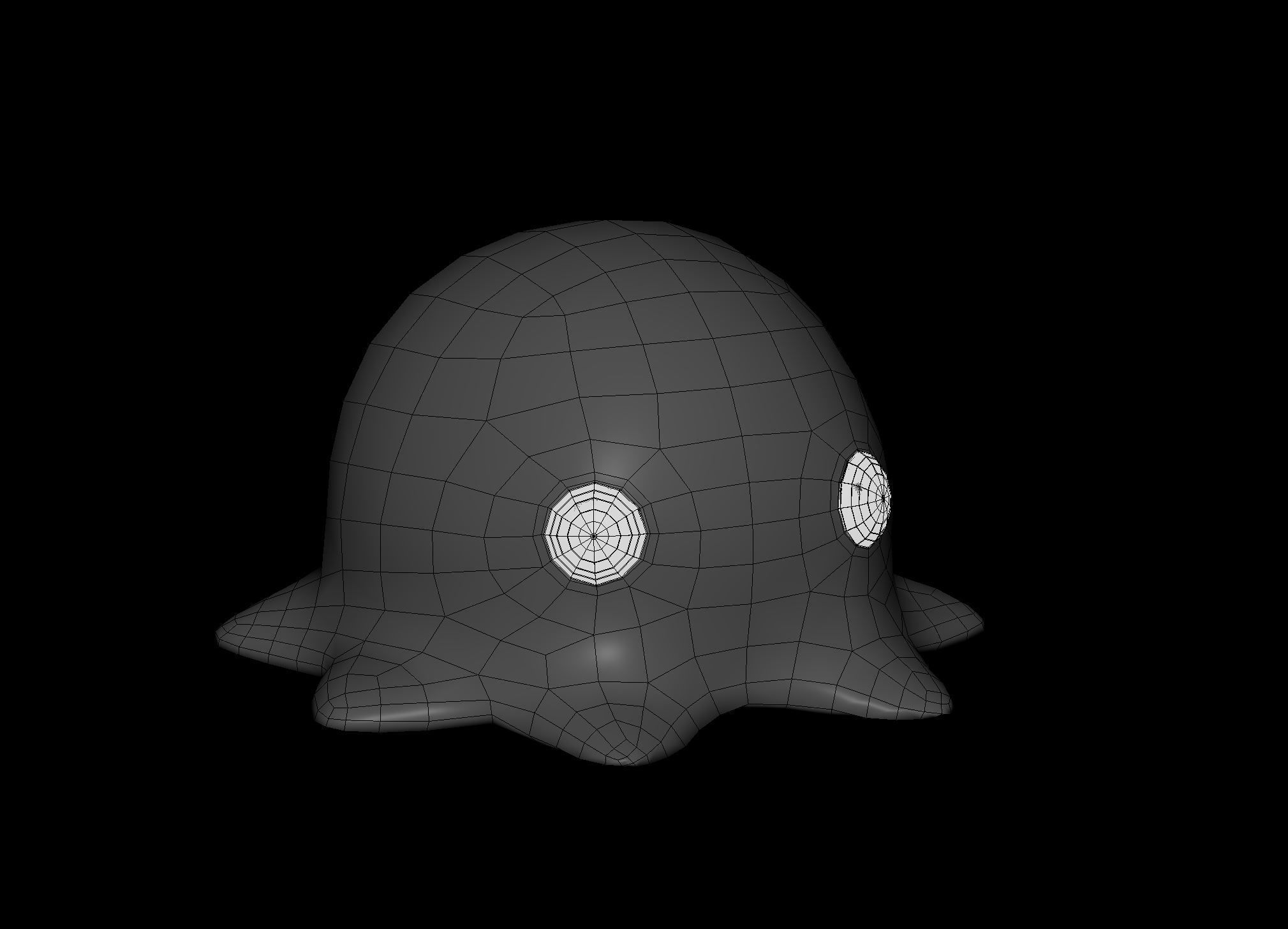 Cute Octopuss 2  - Animated Low-poly 3D model_11