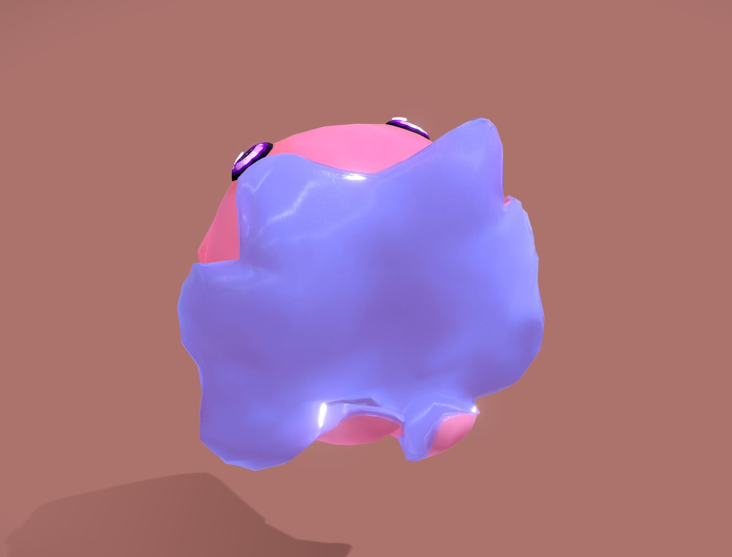Cute Octopuss 2  - Animated Low-poly 3D model_8