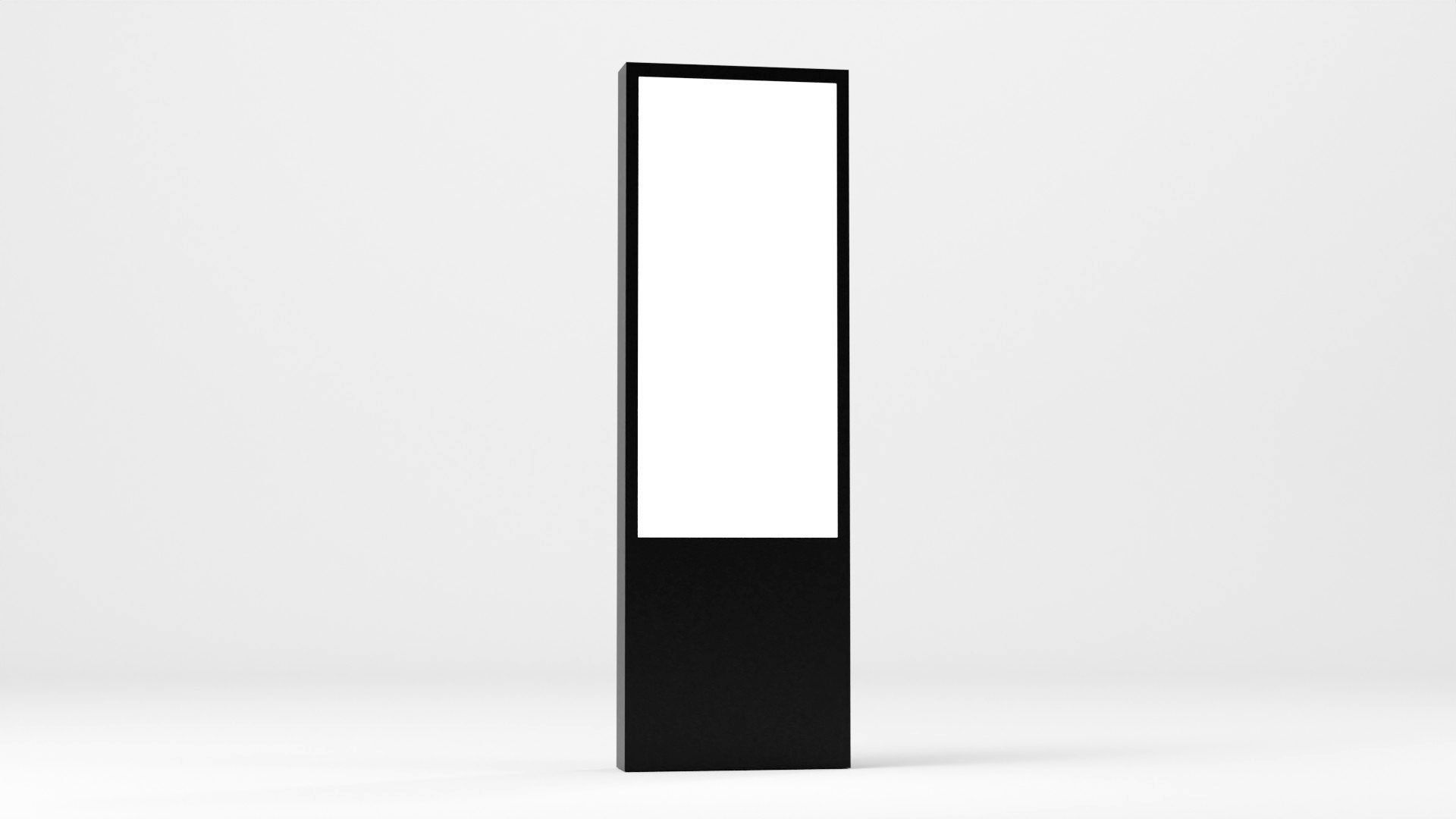 Digital Roll Up Advertising Banner Low-poly 3D model_31