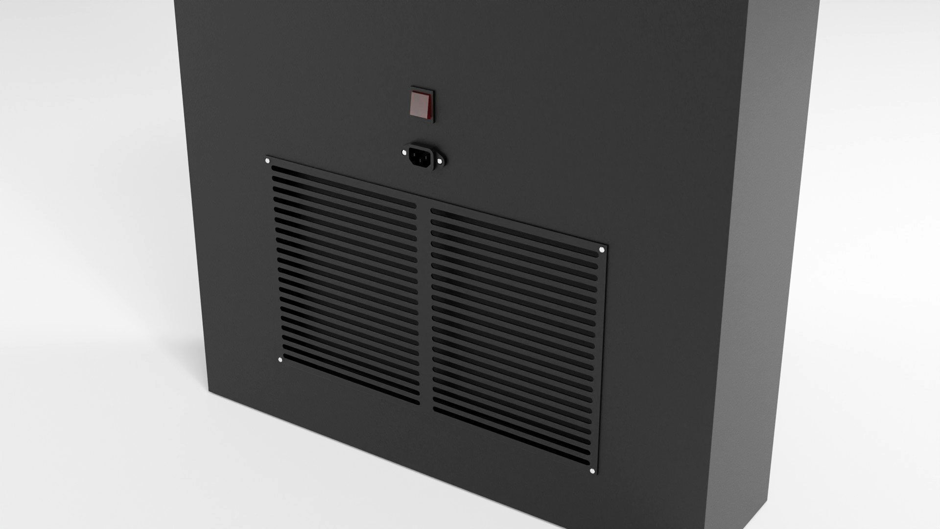 Digital Roll Up Advertising Banner Low-poly 3D model_6