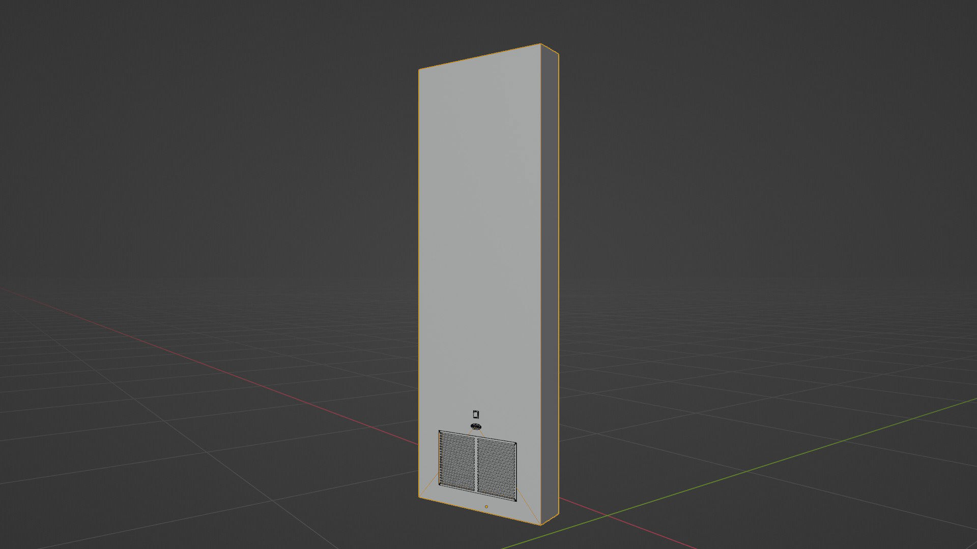 Digital Roll Up Advertising Banner Low-poly 3D model_41