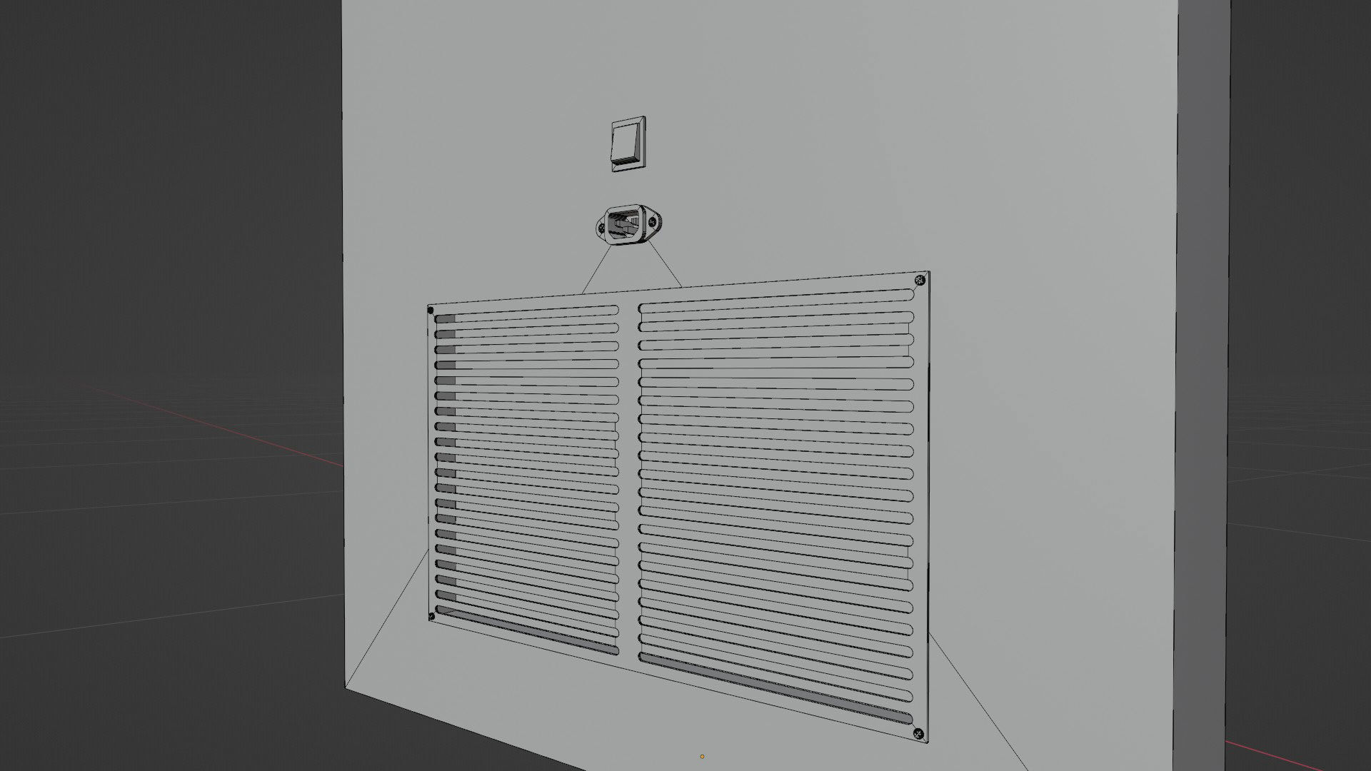 Digital Roll Up Advertising Banner Low-poly 3D model_16