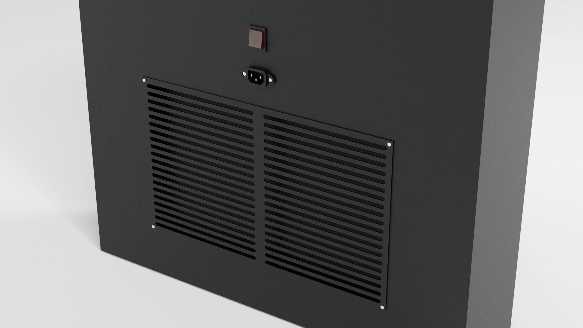 Digital Roll Up Advertising Banner Low-poly 3D model_7