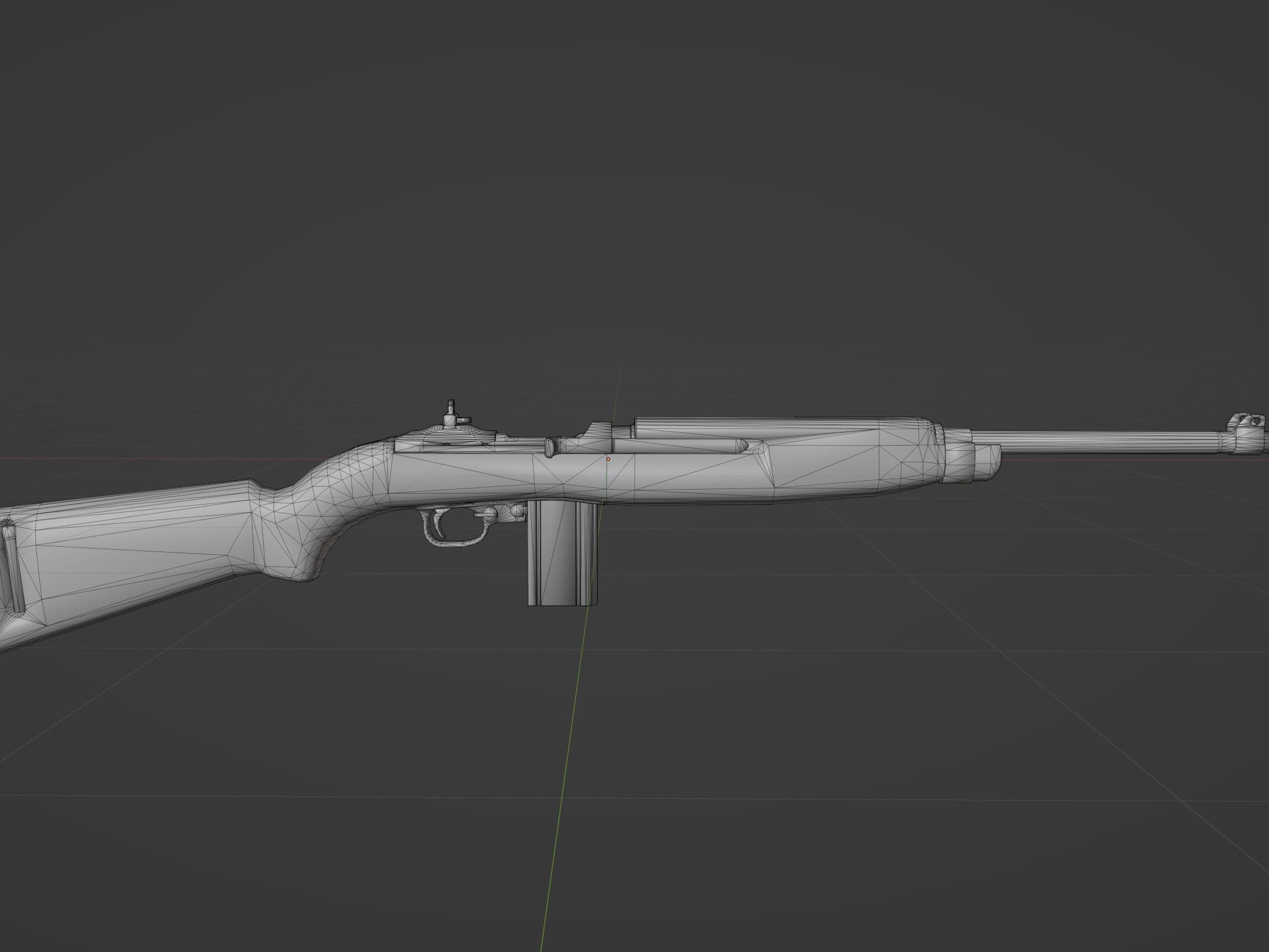 M1 M2 Carbine  Low-poly 3D model_5