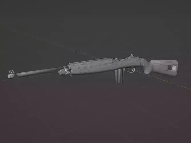 M1 M2 Carbine  Low-poly 3D model
