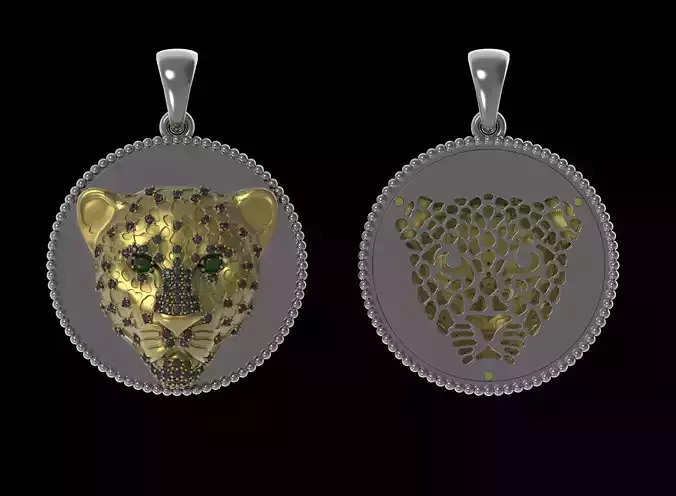 leopard pendant