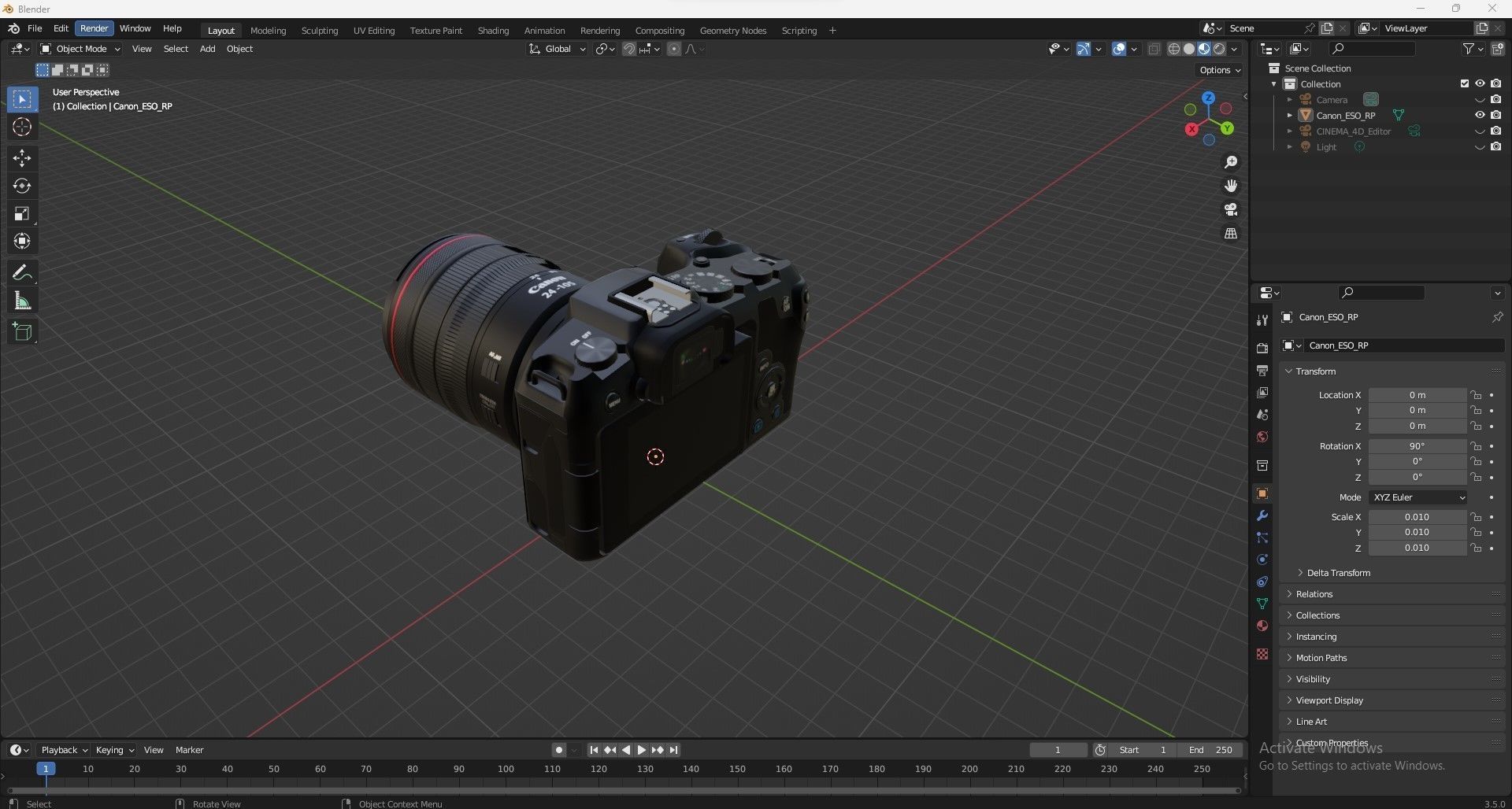 Canon EOS RP Mirrorless 3D model_15