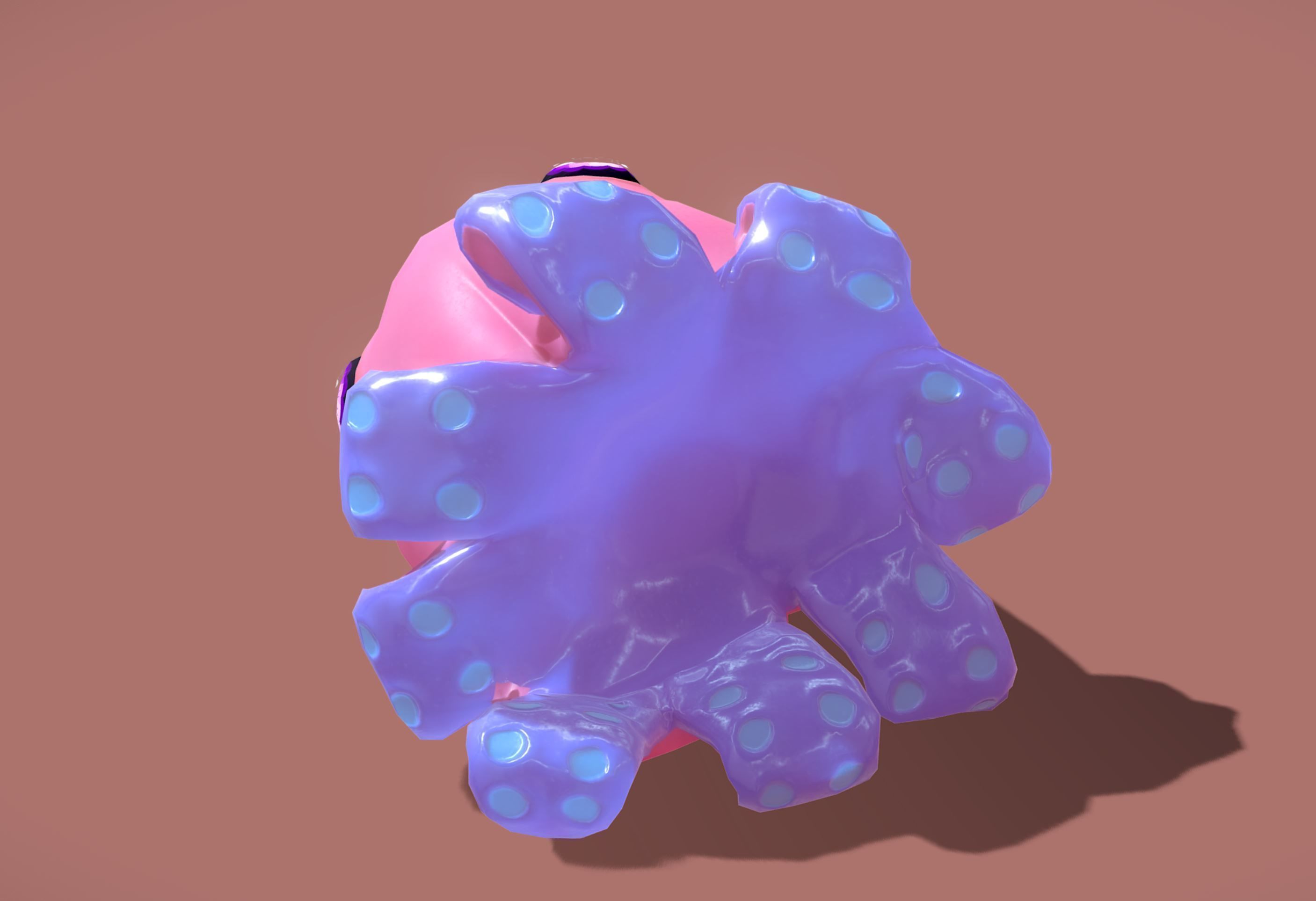 Cute Octopuss 3 - Animated Low-poly 3D model_8