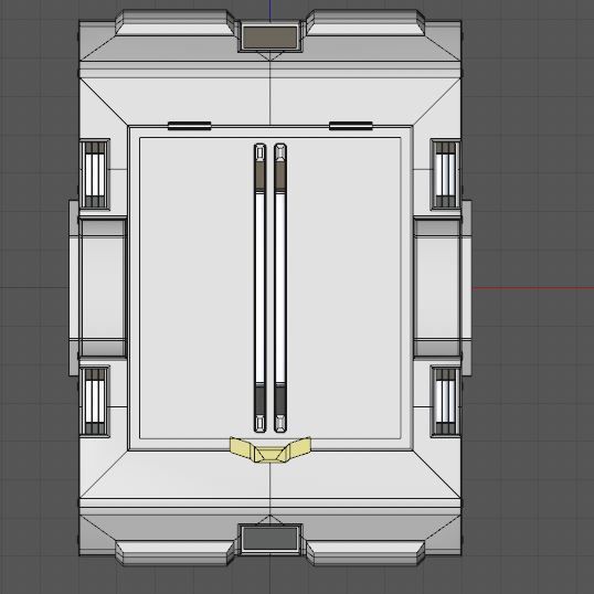 Futuristic crates hard surface realistic 3D model_3
