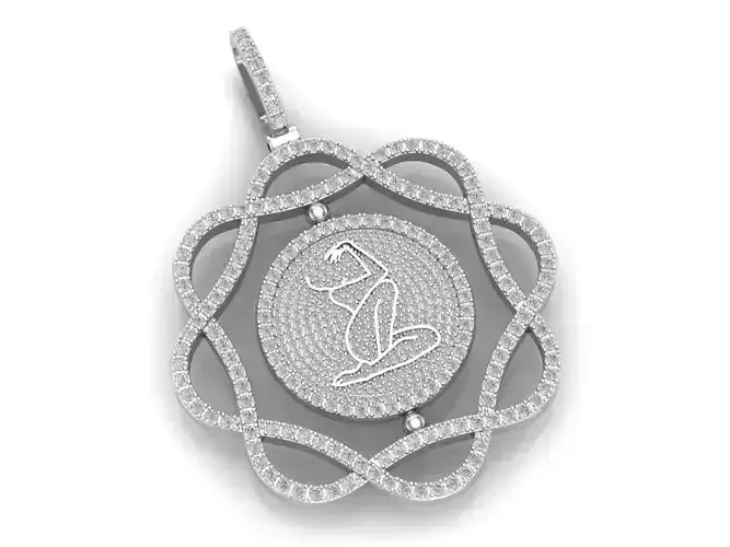 Horoscope Zodiac Virgo pendant 