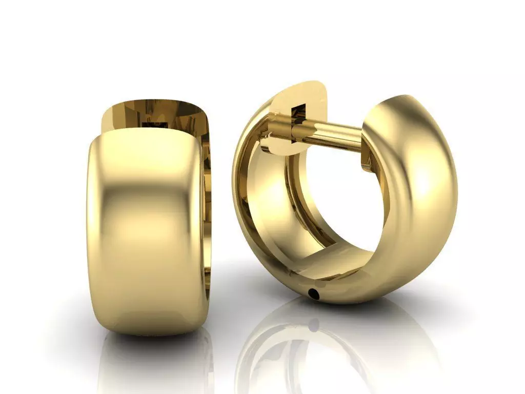 Earrings 3D print model_0