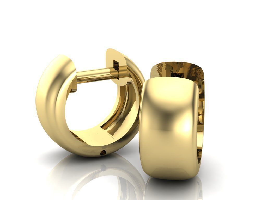 Earrings 3D print model_2