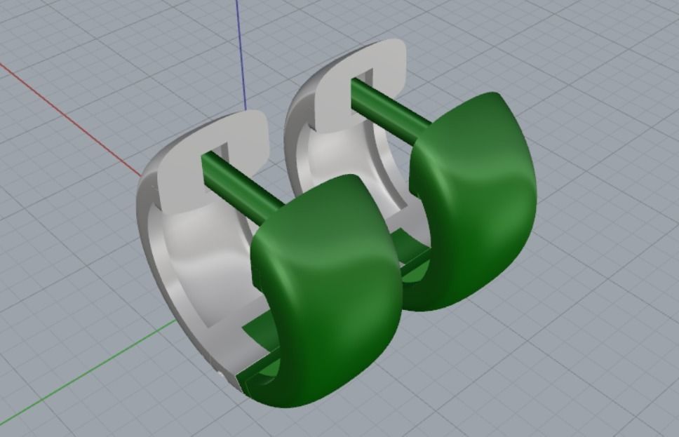 Earrings 3D print model_11
